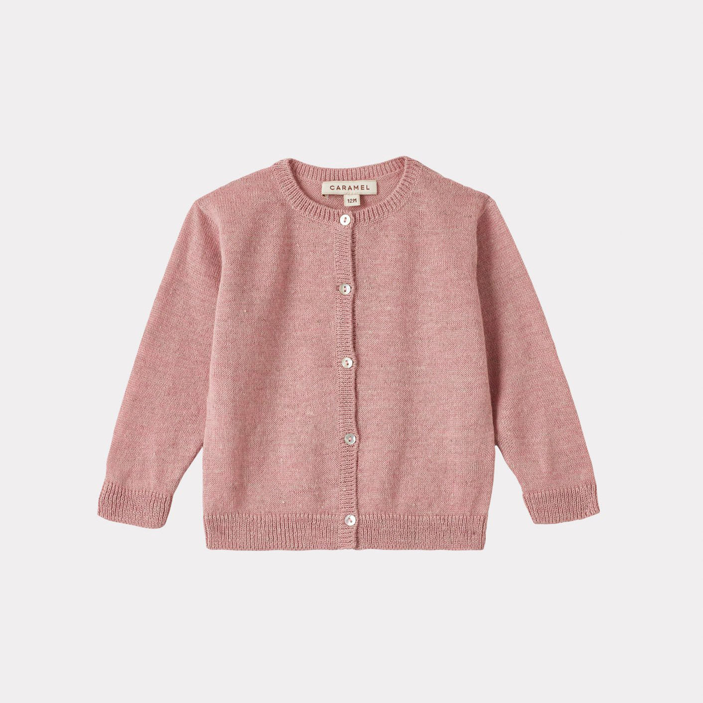 Baby Girls Pink Alpaca Cardigan