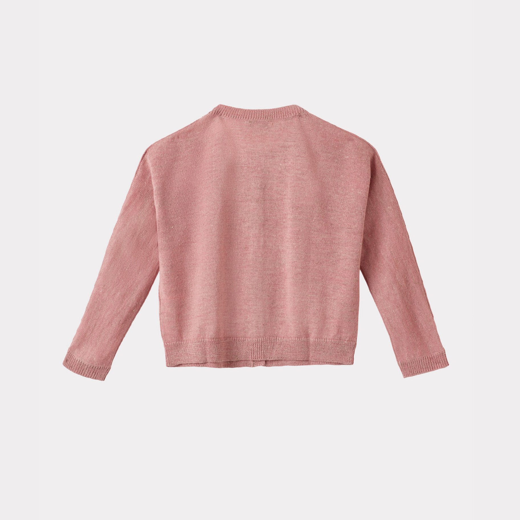Girls Pink Alpaca Cardigan
