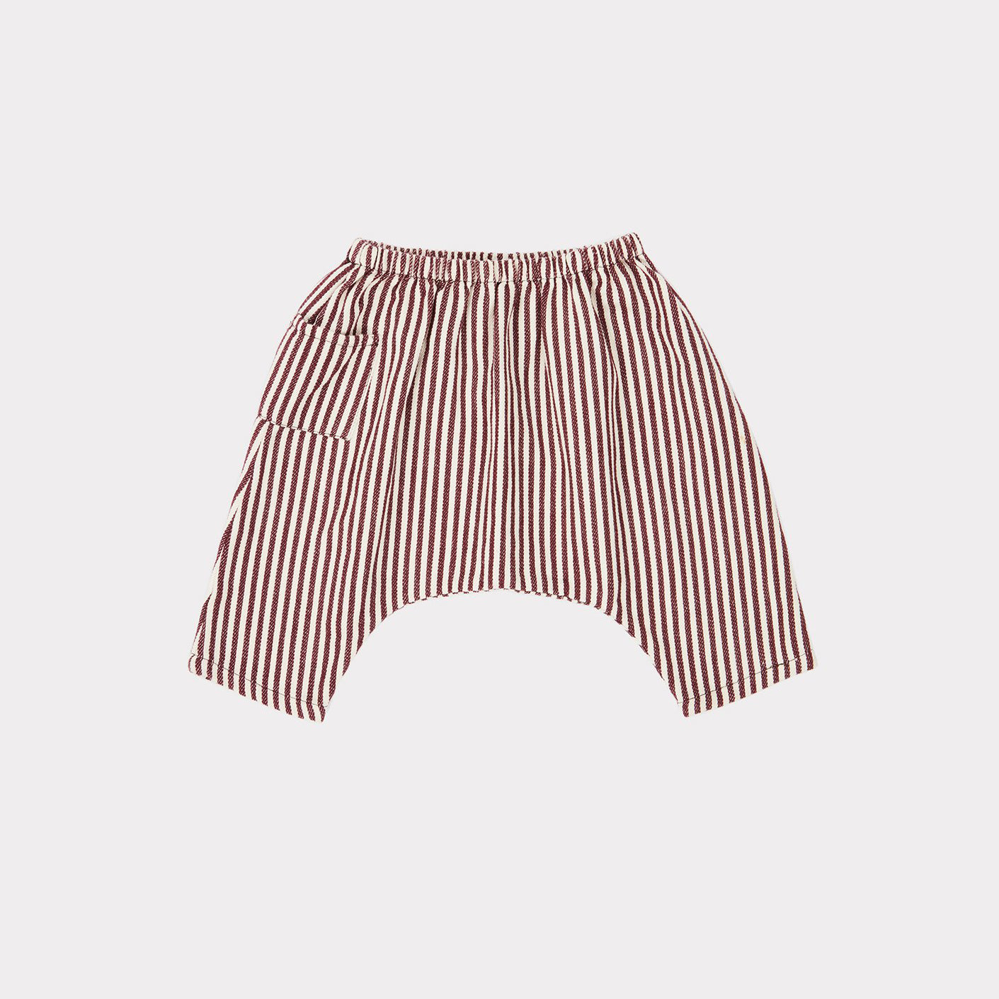 Baby Boys Brown Stripes Cotton Trousers
