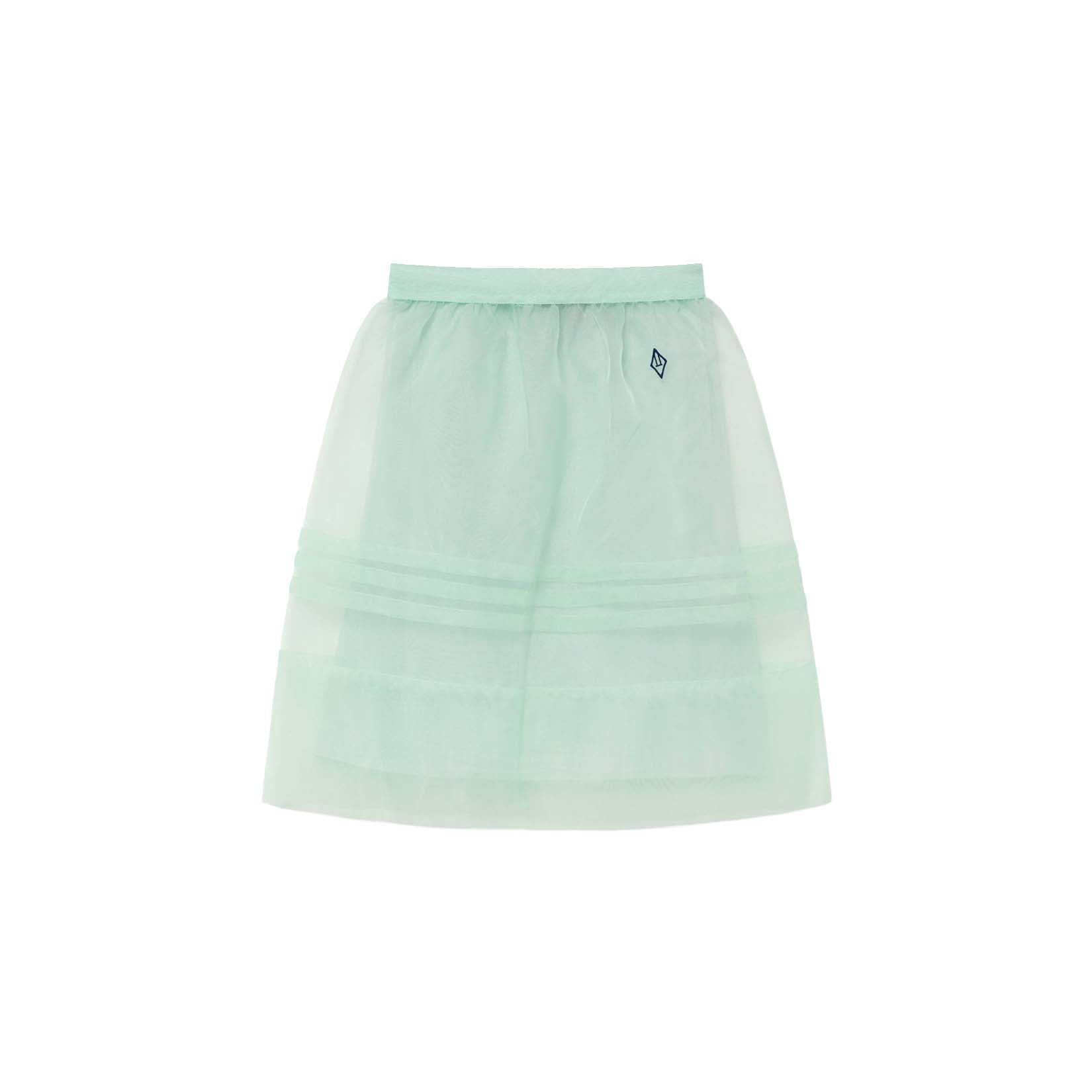 Girls Green Tulle Skirt