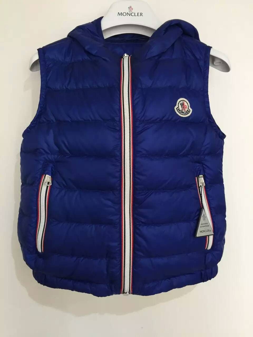 Boys Blue-Purple Down Padded Hooded 'Naples' Gilet - CÉMAROSE | Children's Fashion Store - 1