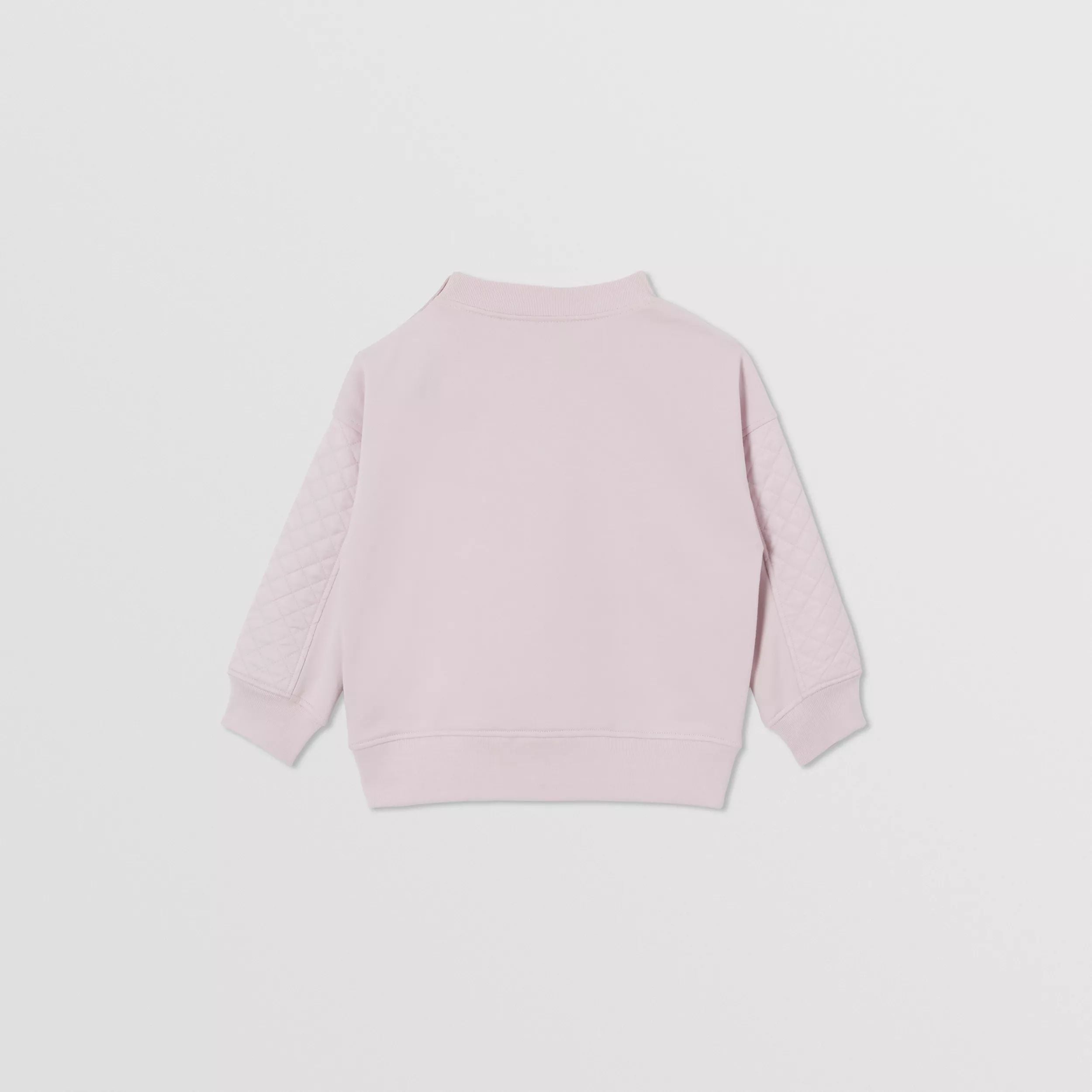 Girls Pink Logo Cotton Sweatshirt