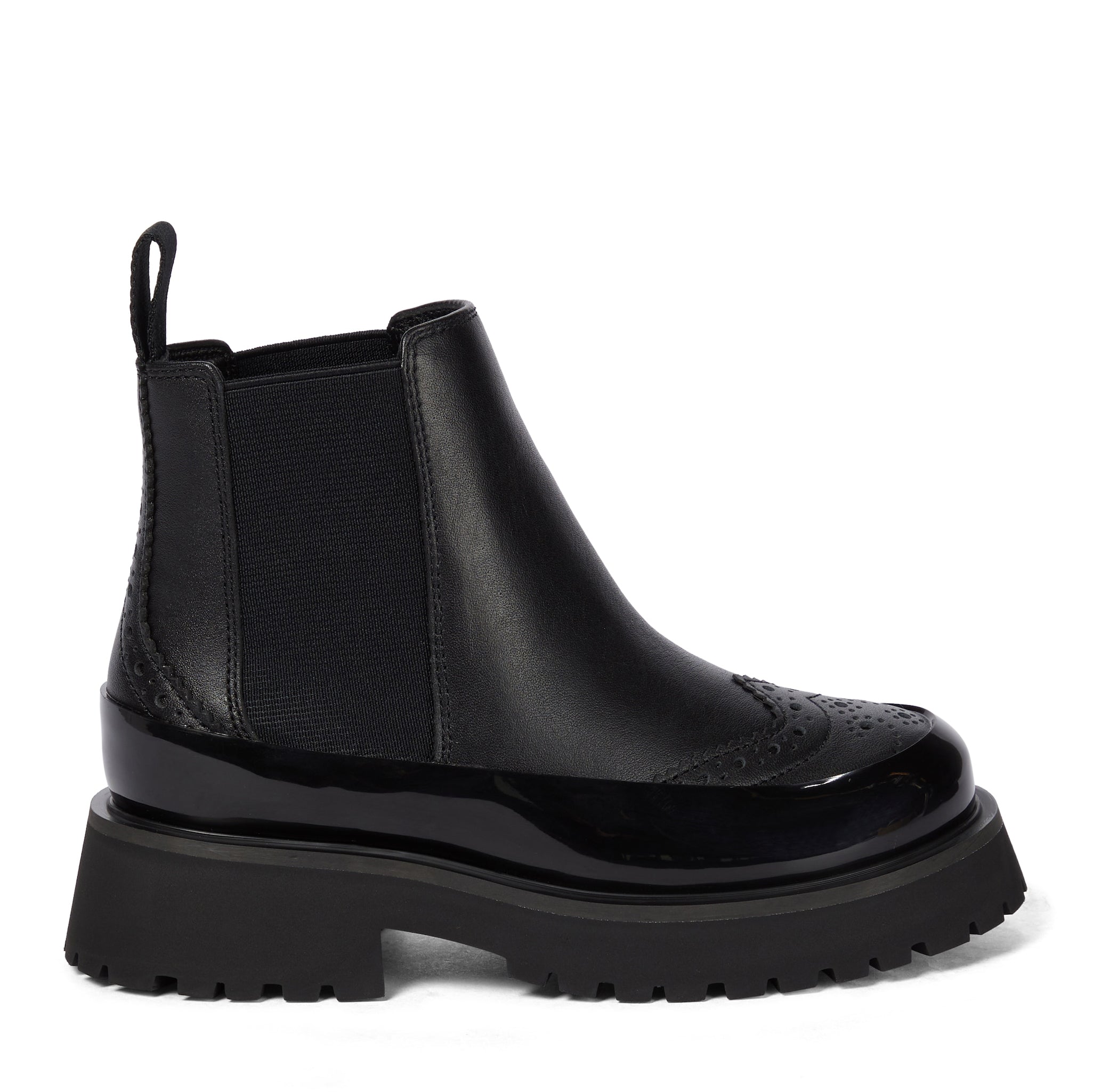 Girls Black Leather Shoes