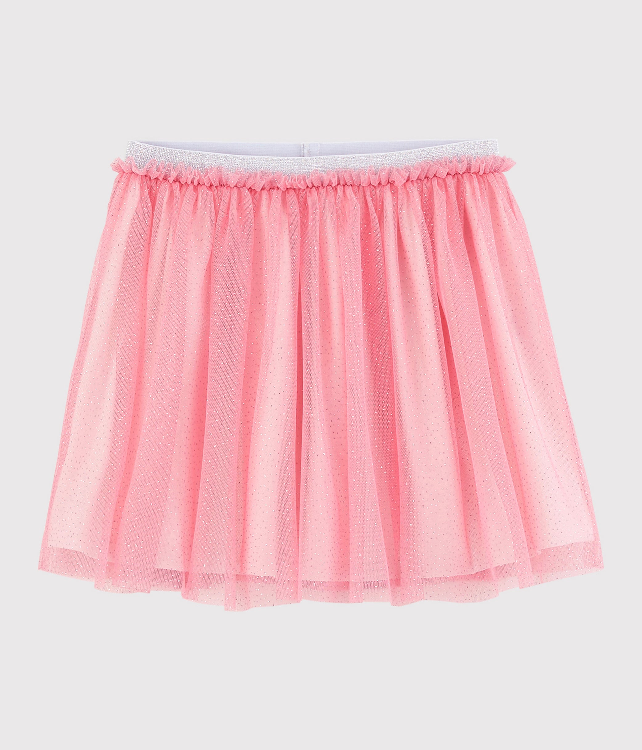 Girls Pink Glitter Tulle Skirt
