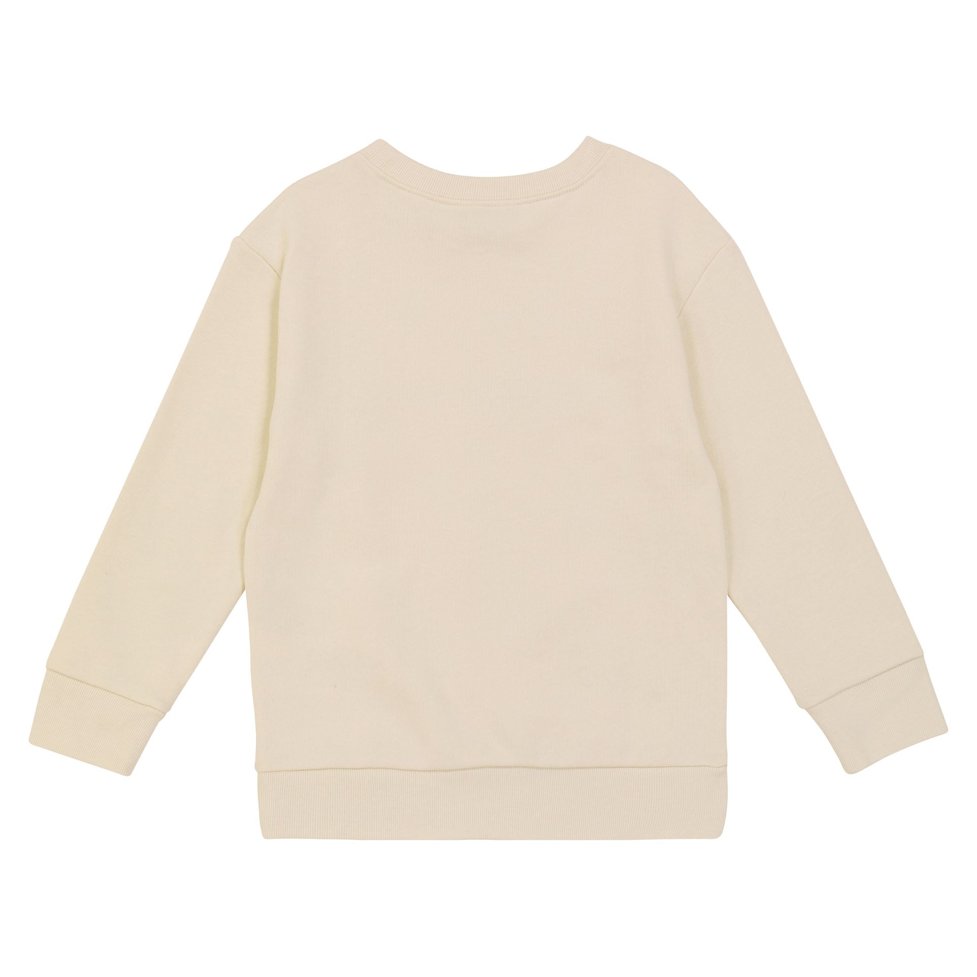 Boys White Logo Cotton Sweatshirt