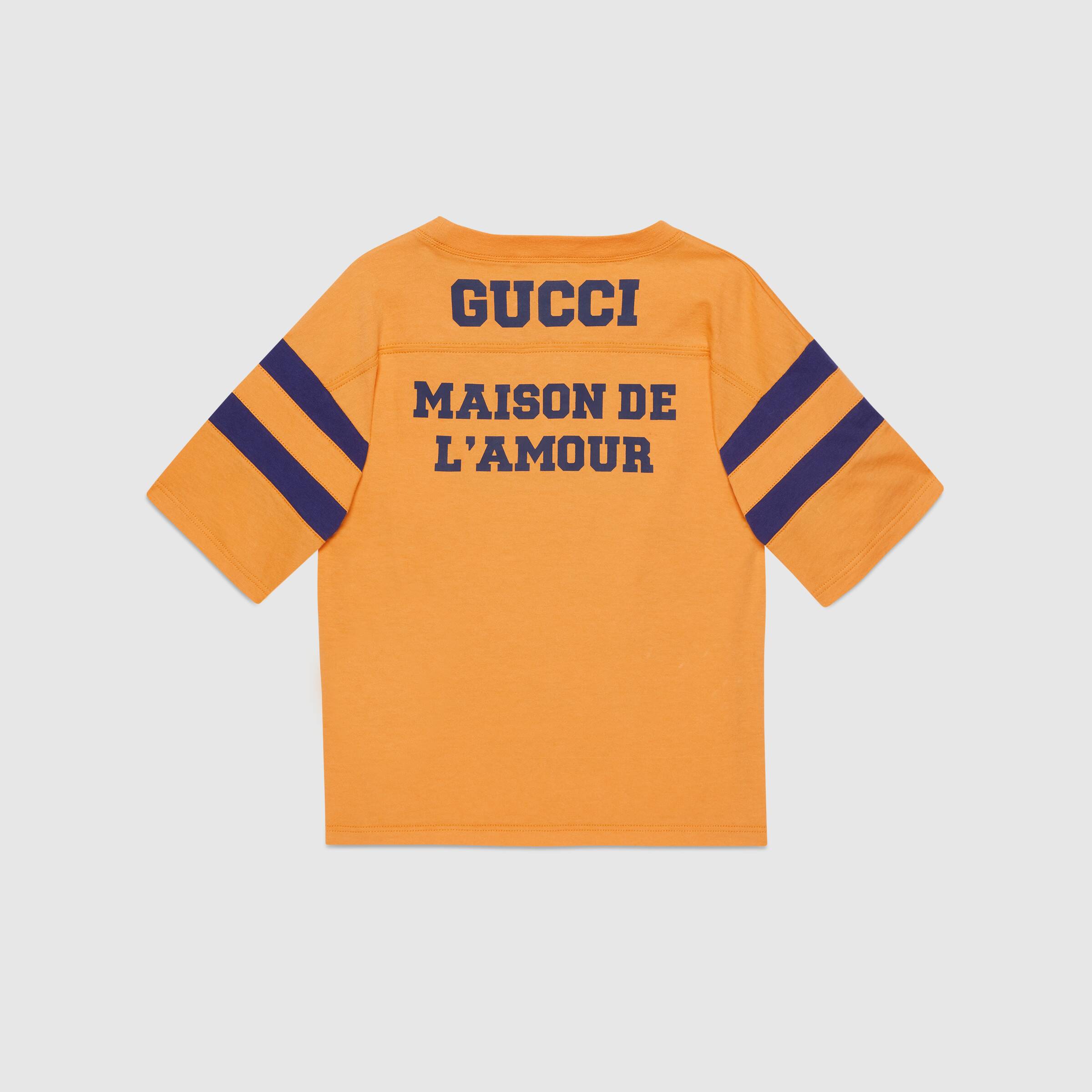 Boys & Girls Yellow Logo Cotton T-Shirt