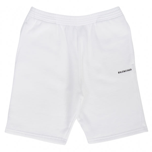 Boys & Girls White Logo Cotton Shorts