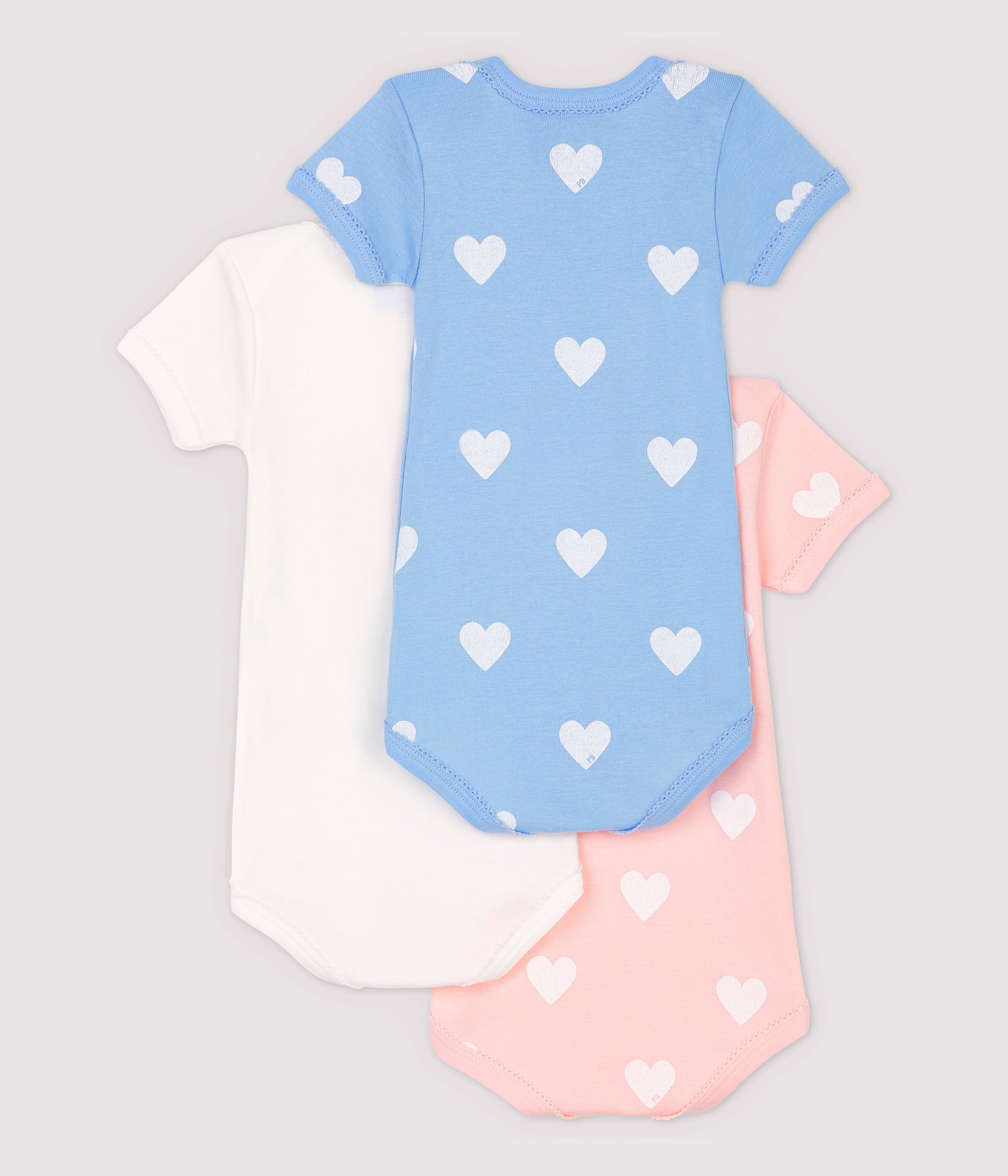 Baby Girls Multicolor Cotton Babysuit Set (3 Pack)