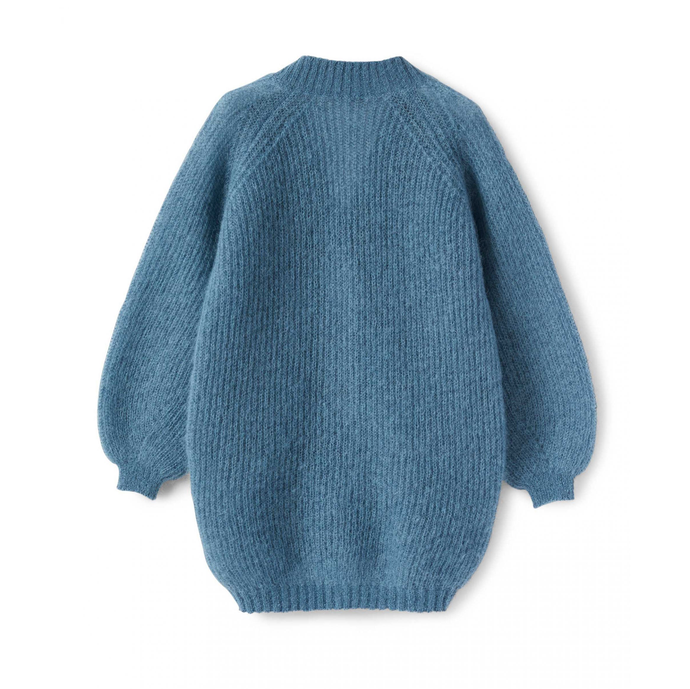 Girls Blue Mohair Cardigan