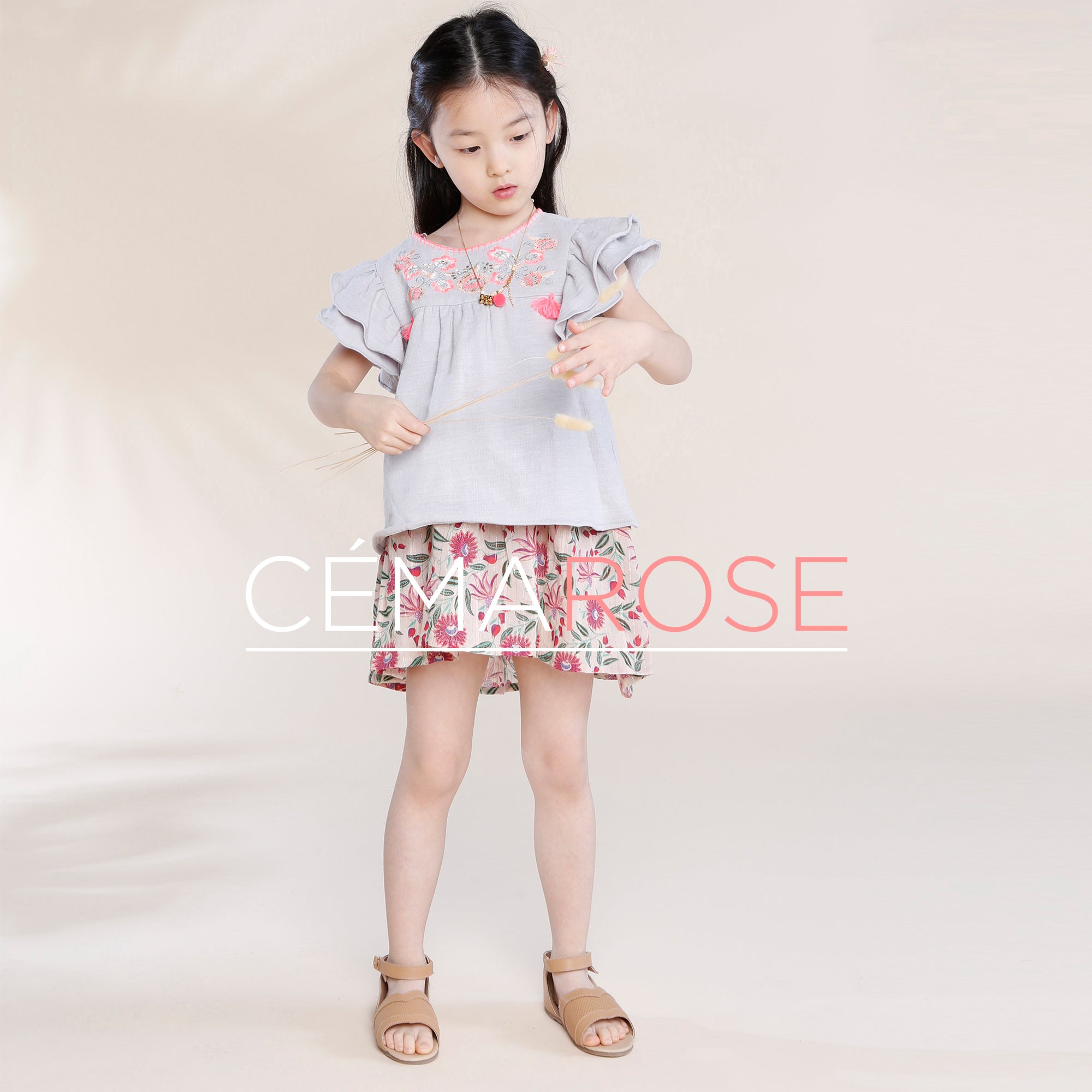 Girls Grey "Aboli" Top