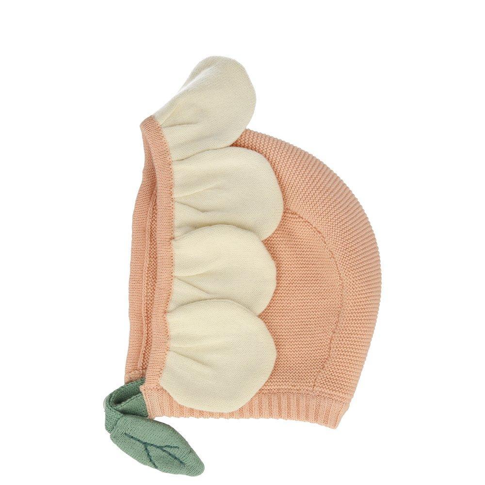 Baby Peach Daisy Bonnet