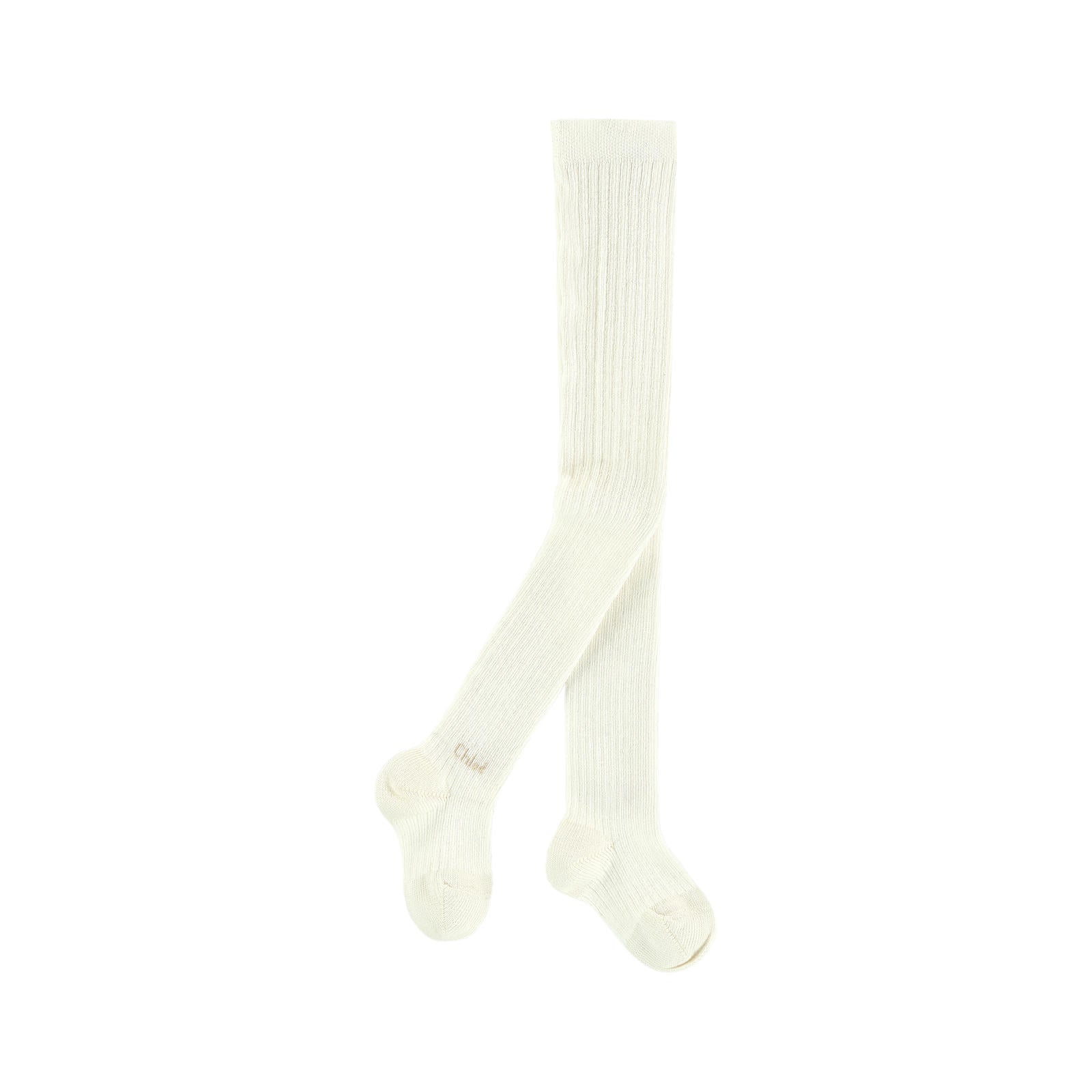 Girls White Cotton Tights