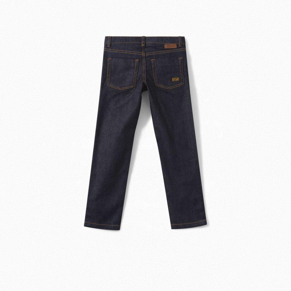 Boys Dark Navy Denim Trousers