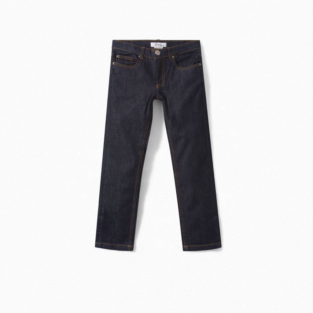 Boys Dark Navy Denim Trousers