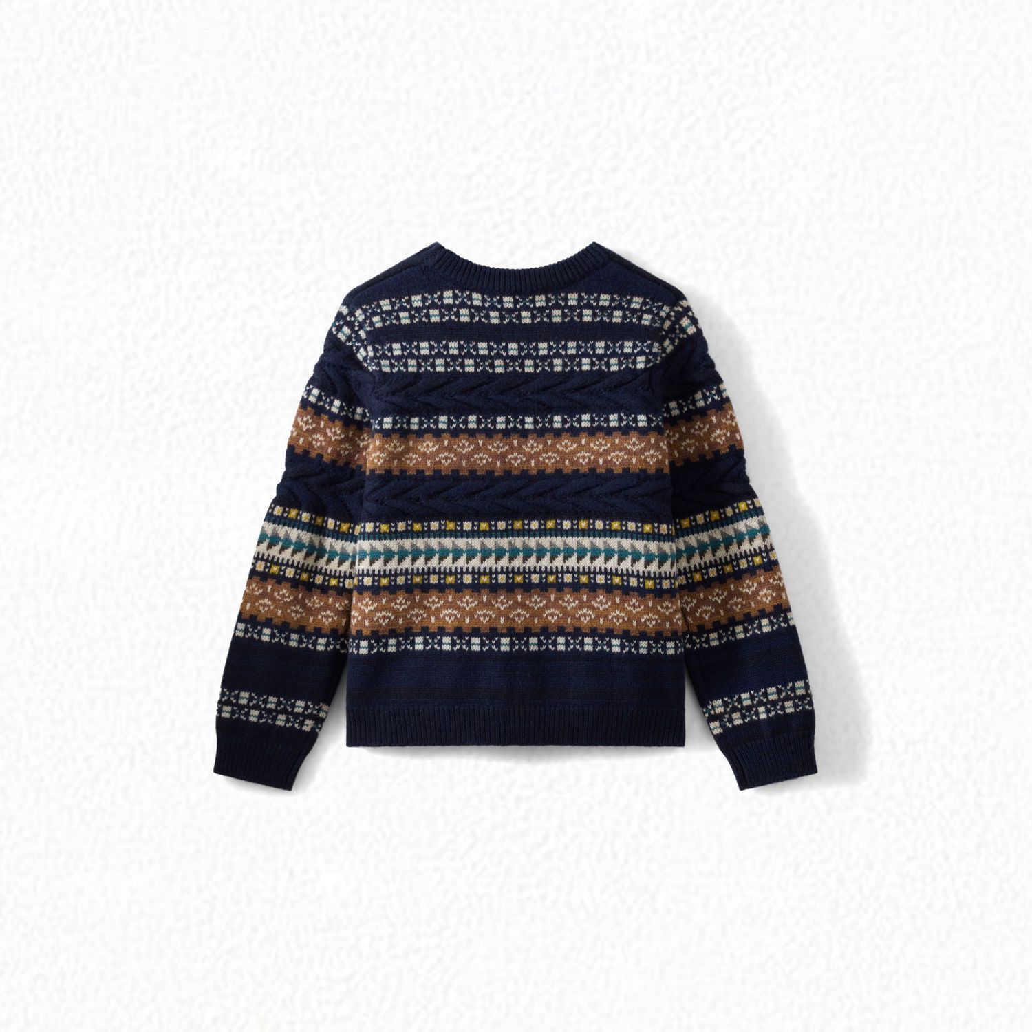 Boys Navy Wool Sweater