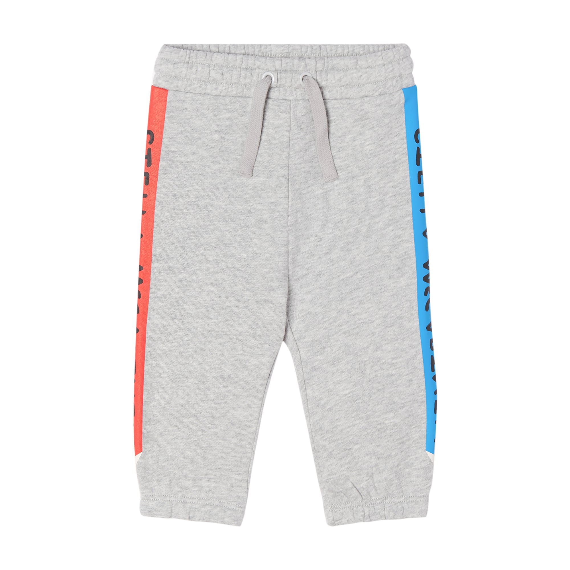 Baby Boys Grey Logo Cotton Trousers