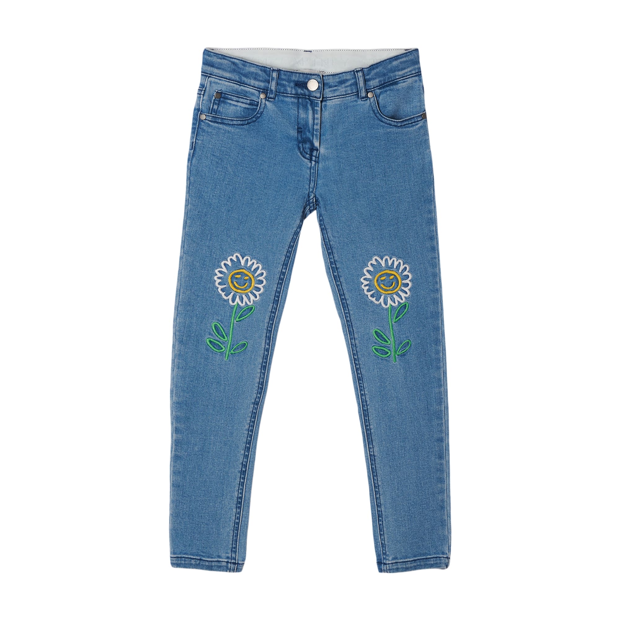 Girls Blue Denim Trousers