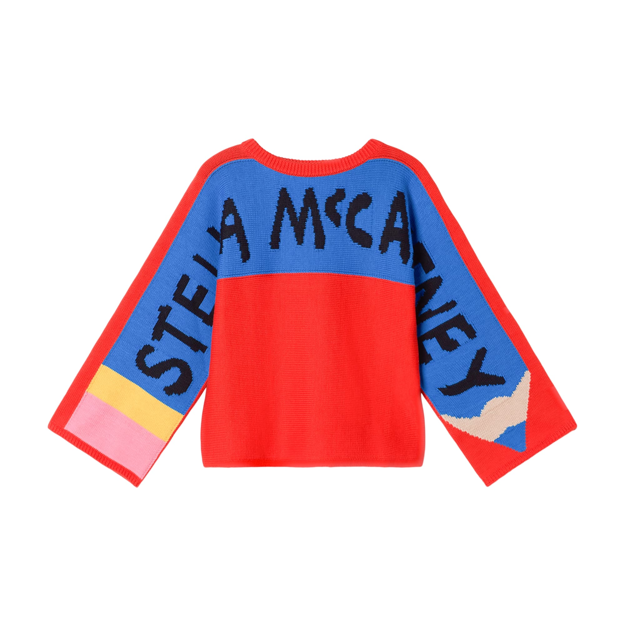 Girls Red Logo Cotton Sweater