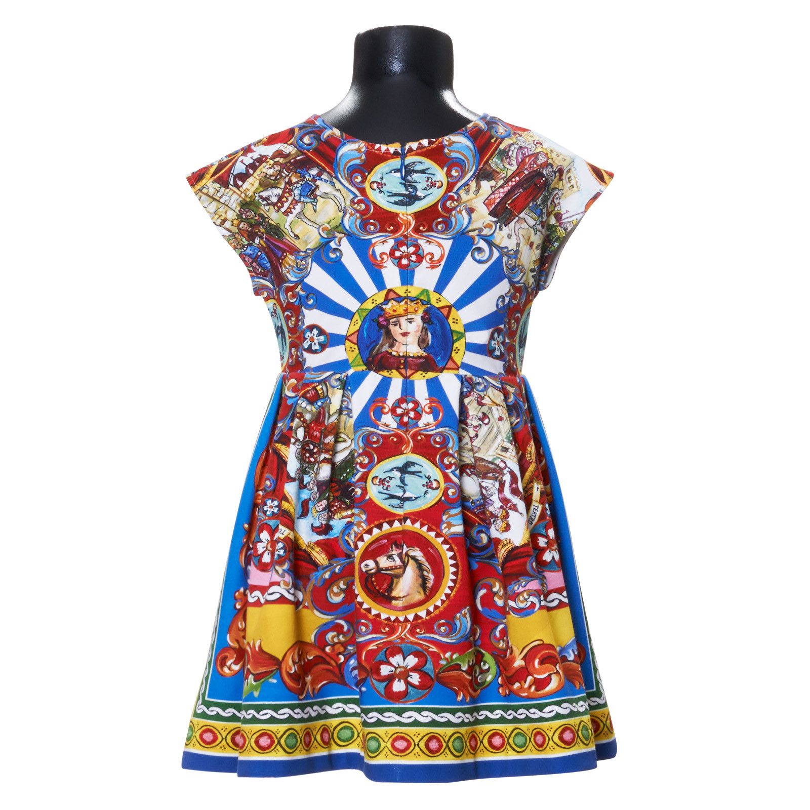 Girls Multicolor Teatro Pupi Printed Dress - CÉMAROSE | Children's Fashion Store - 2