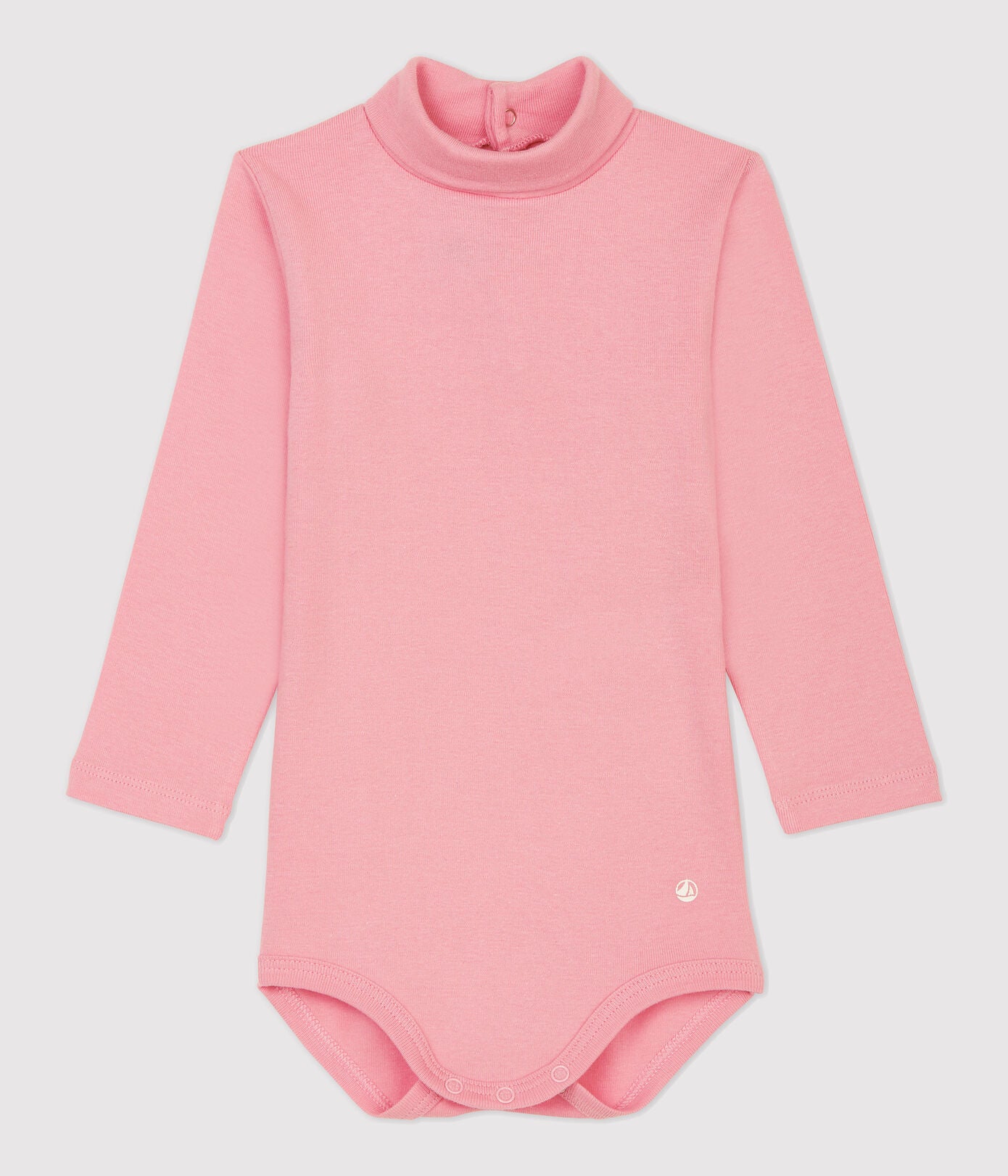 Baby Girls Pink Cotton Babysuit