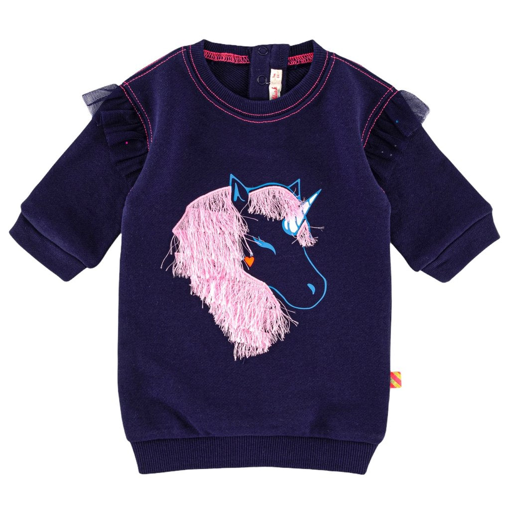 Baby Girls Navy Cotton Dress