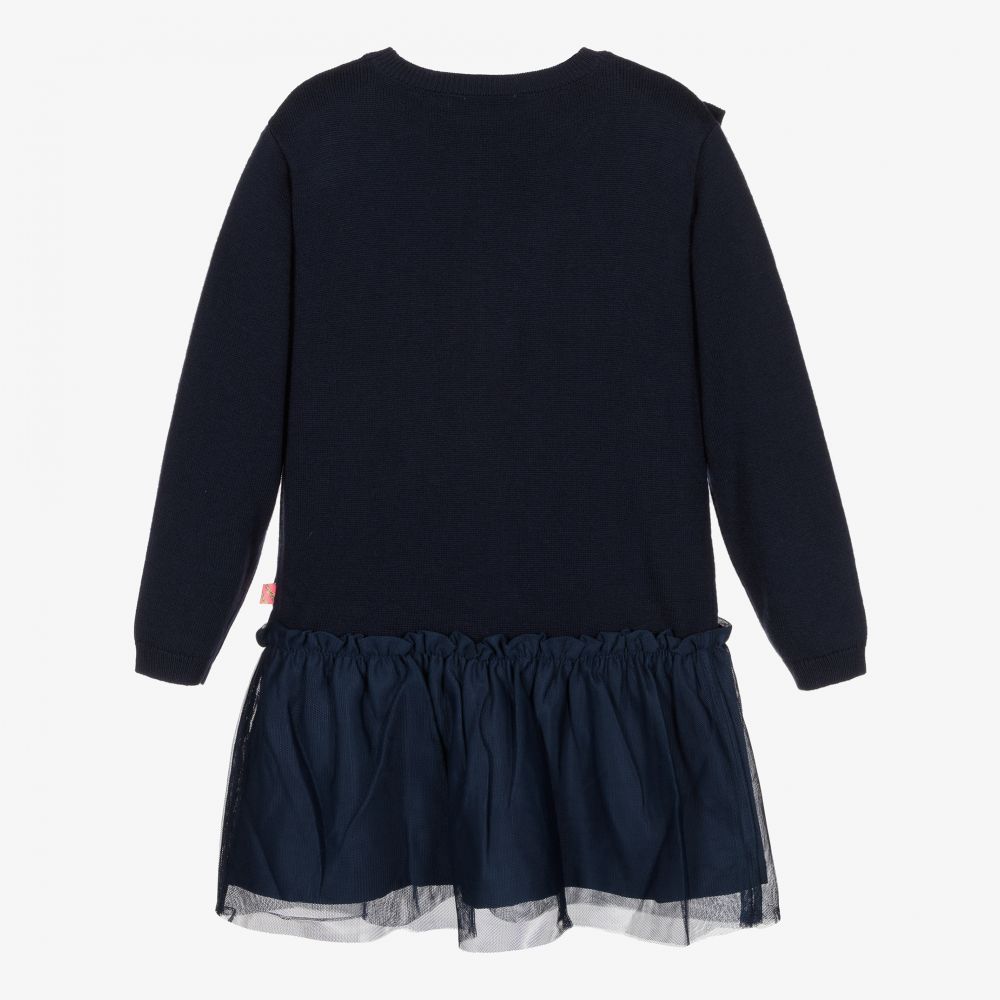 Girls Navy Bow-knot Dress