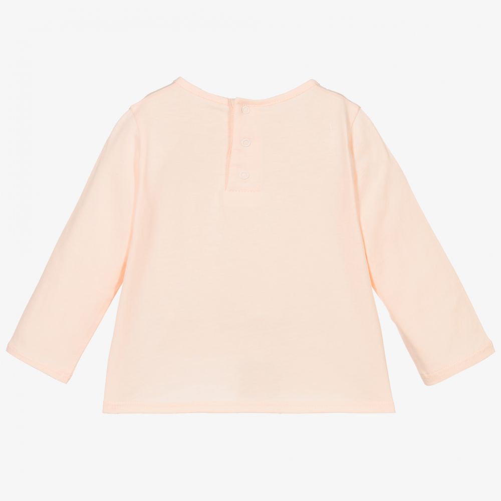 Baby Pale Pink Logo Cotton Top