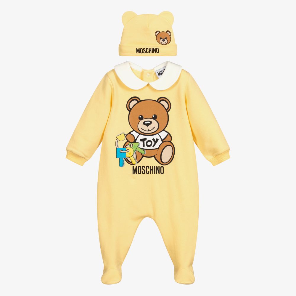 Baby Girls Yellow Cotton Babysuit Set