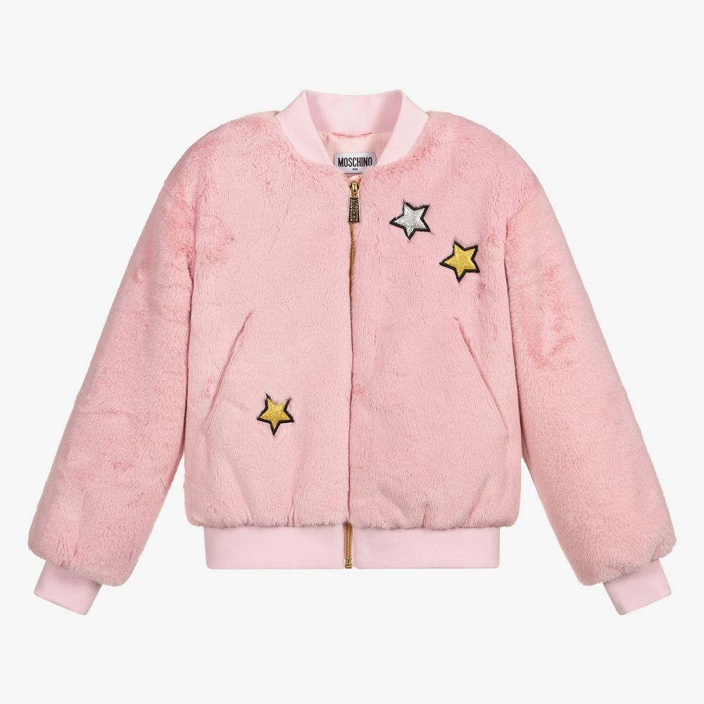Girls Pink Logo Jacket