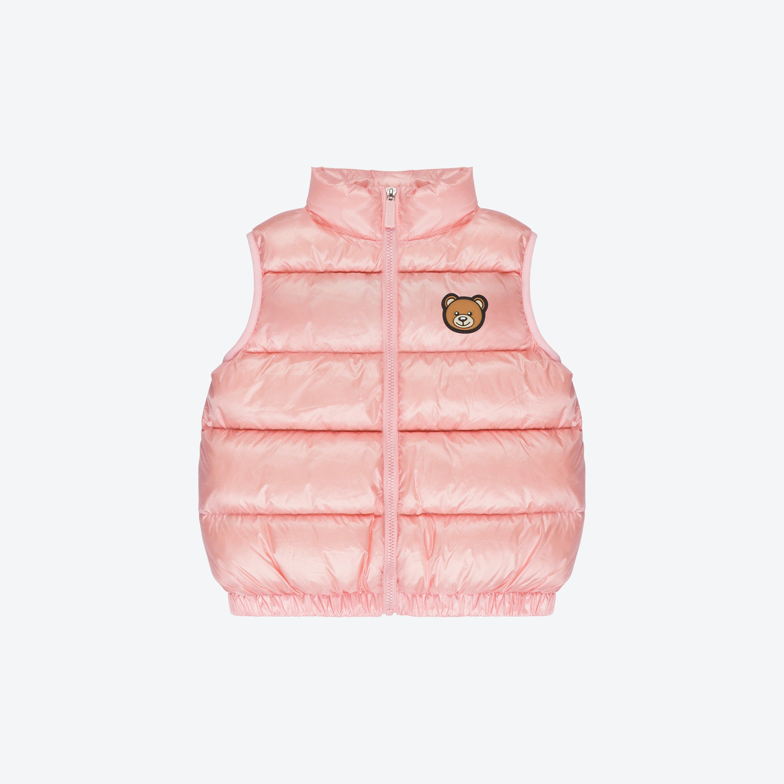 Girls Pink Logo Padded Down Gilet