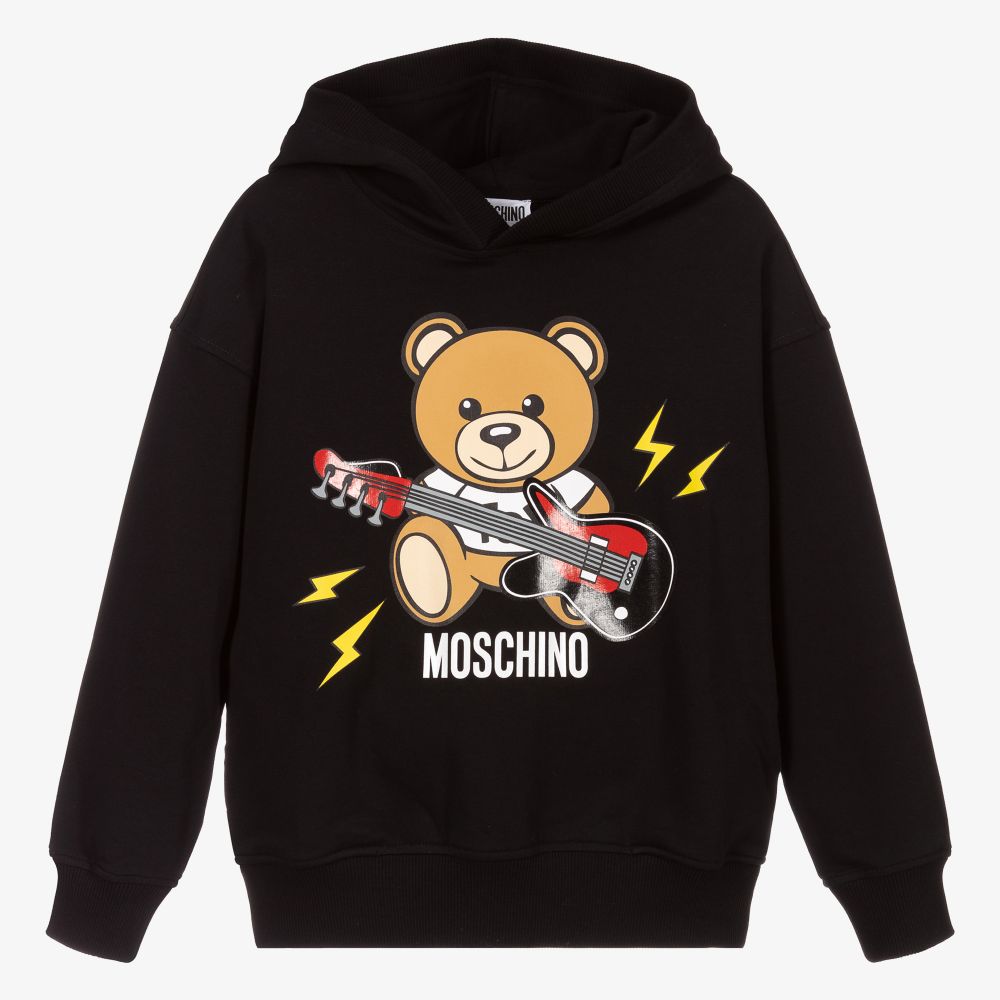 Boys & Girls Black Cotton Sweatshirt