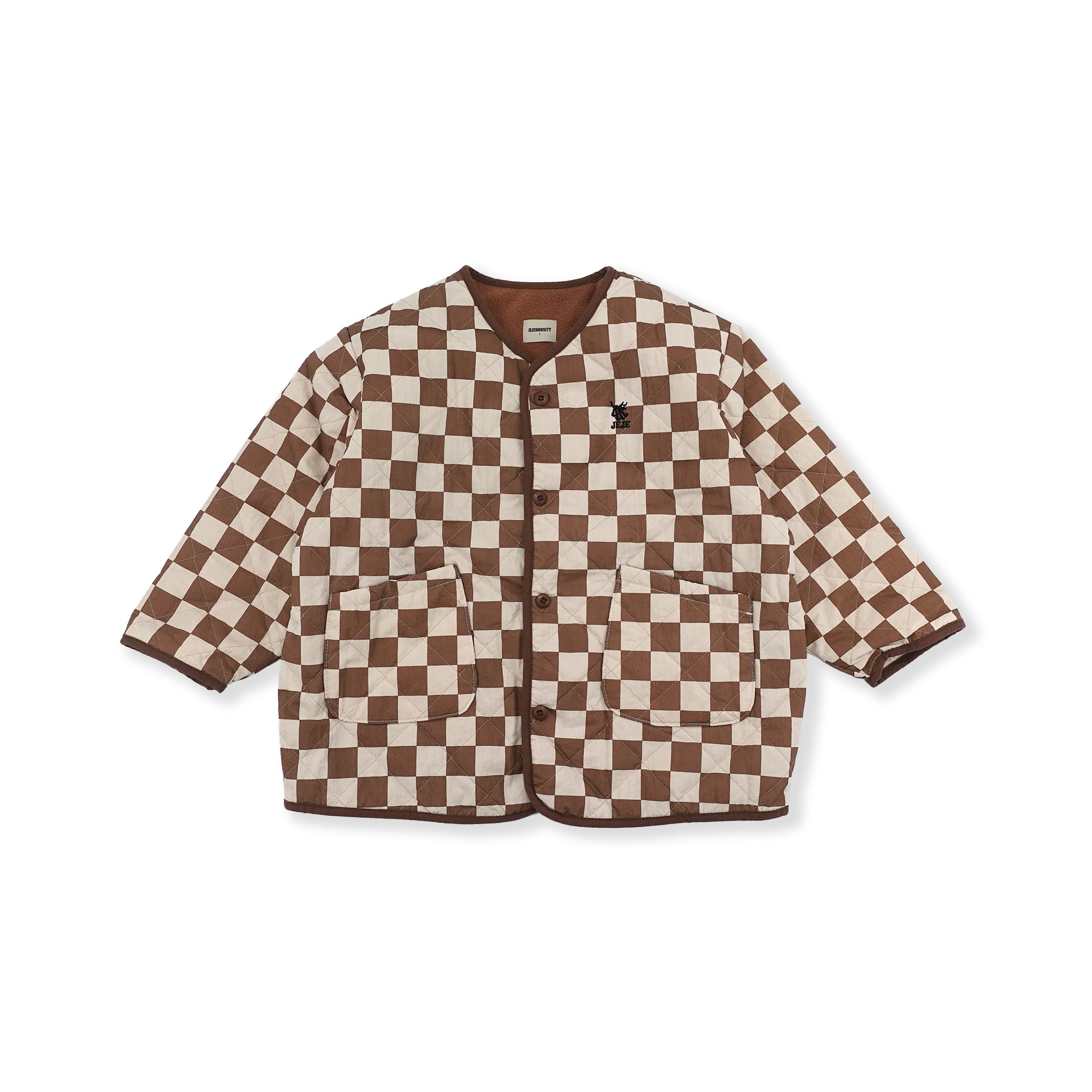 Boys & Girls Brown Check Jacket