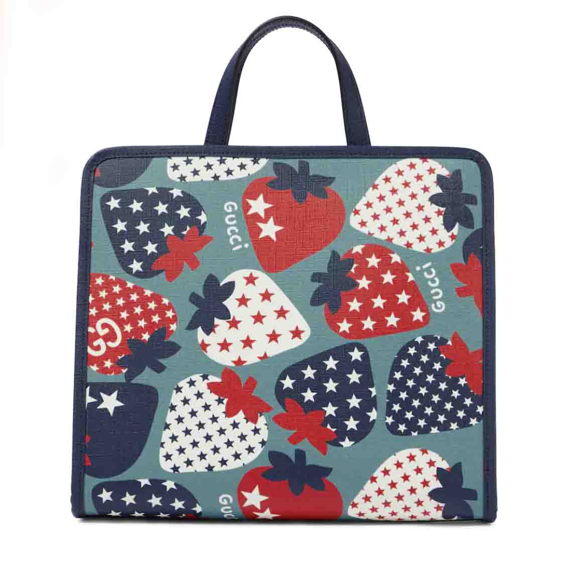 Girls Blue Strawberry Handbag