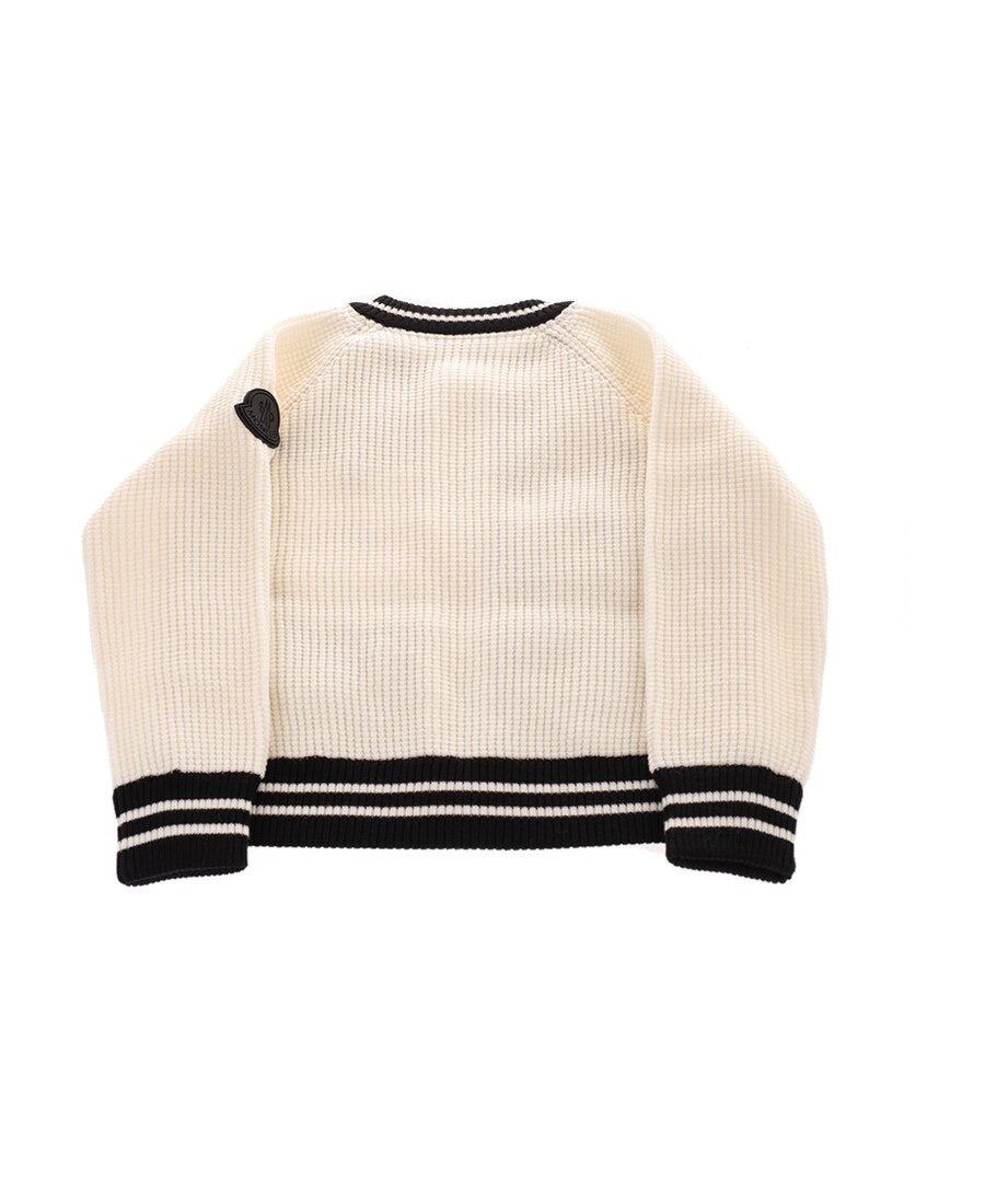 Baby Girls White Padded Cardigan