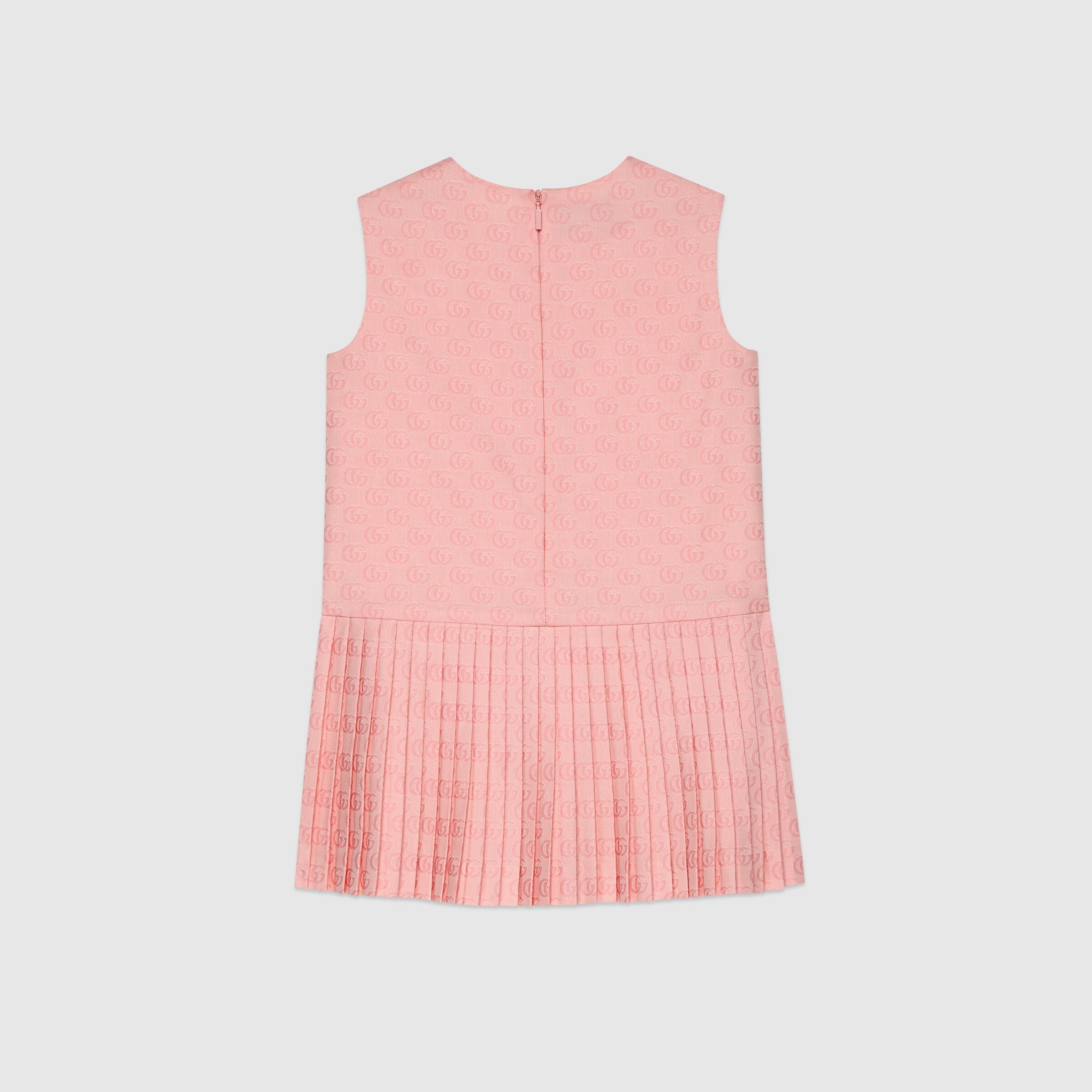 Girls Pink Logo Cotton Dress