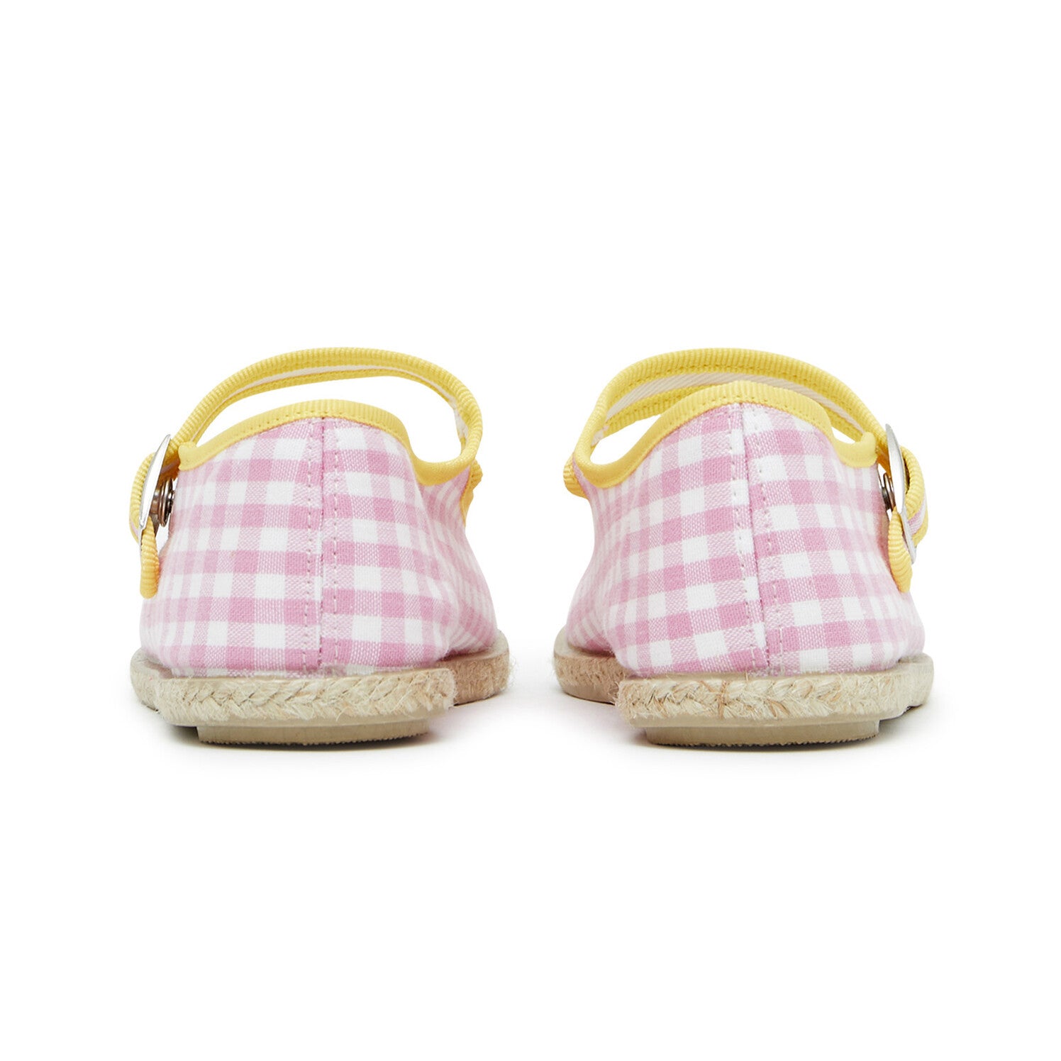 Girls Pink Check Shoes