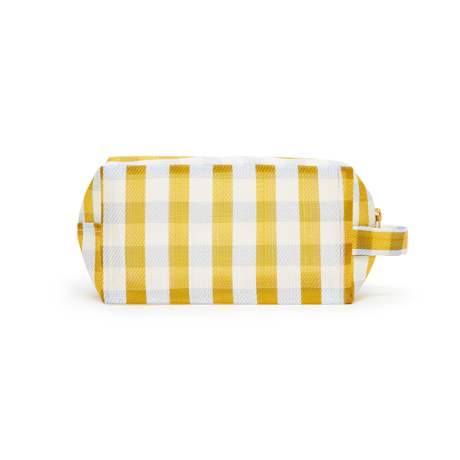 Yellow Check Printed Bag