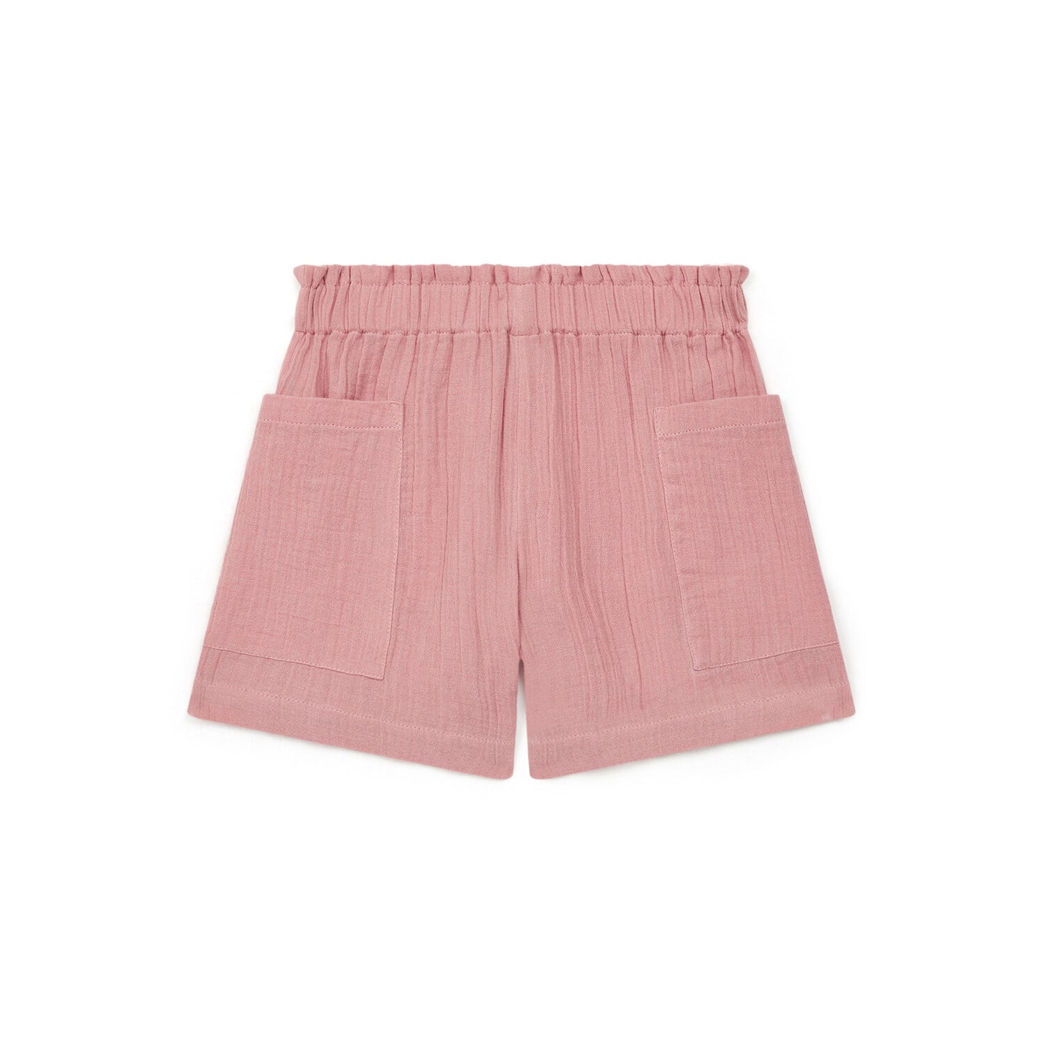 Girls Pink Cotton Shorts