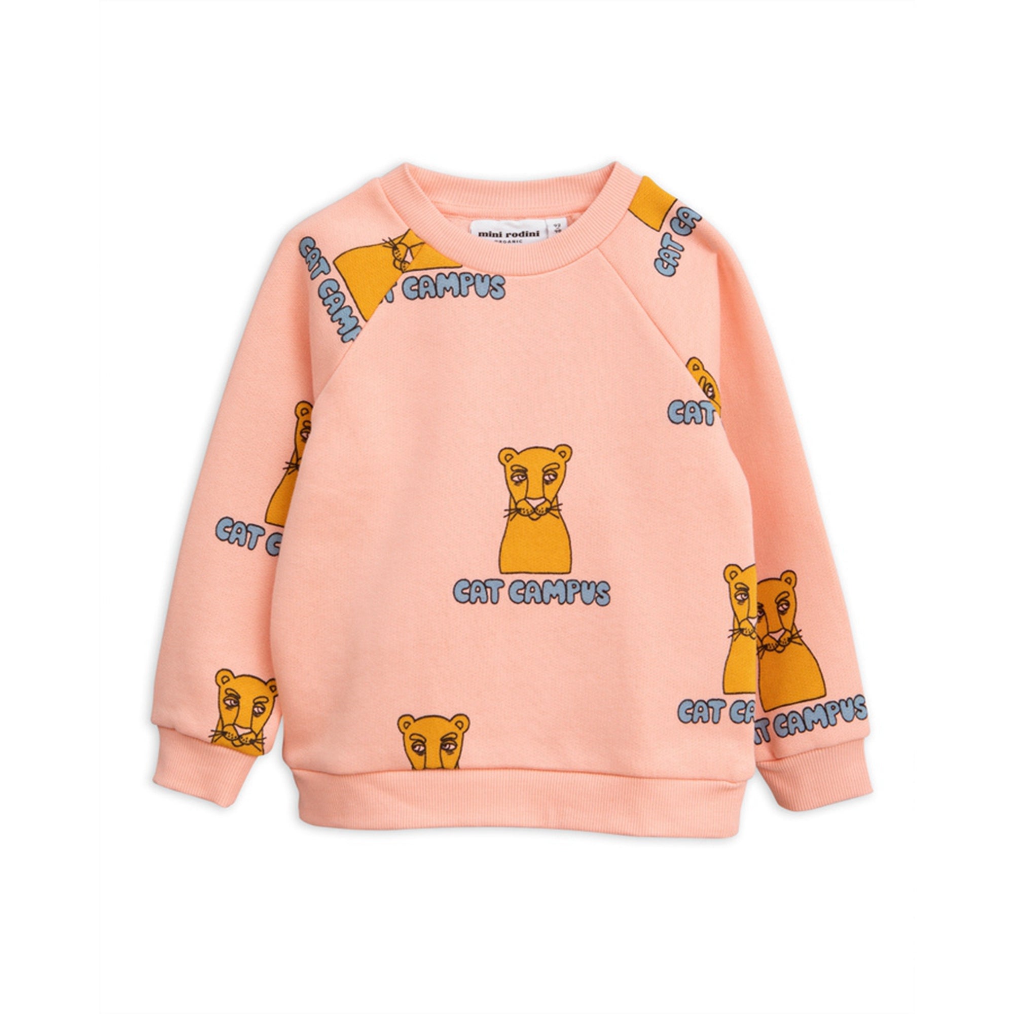 Girls Orange Organic Cotton Sweatshirt