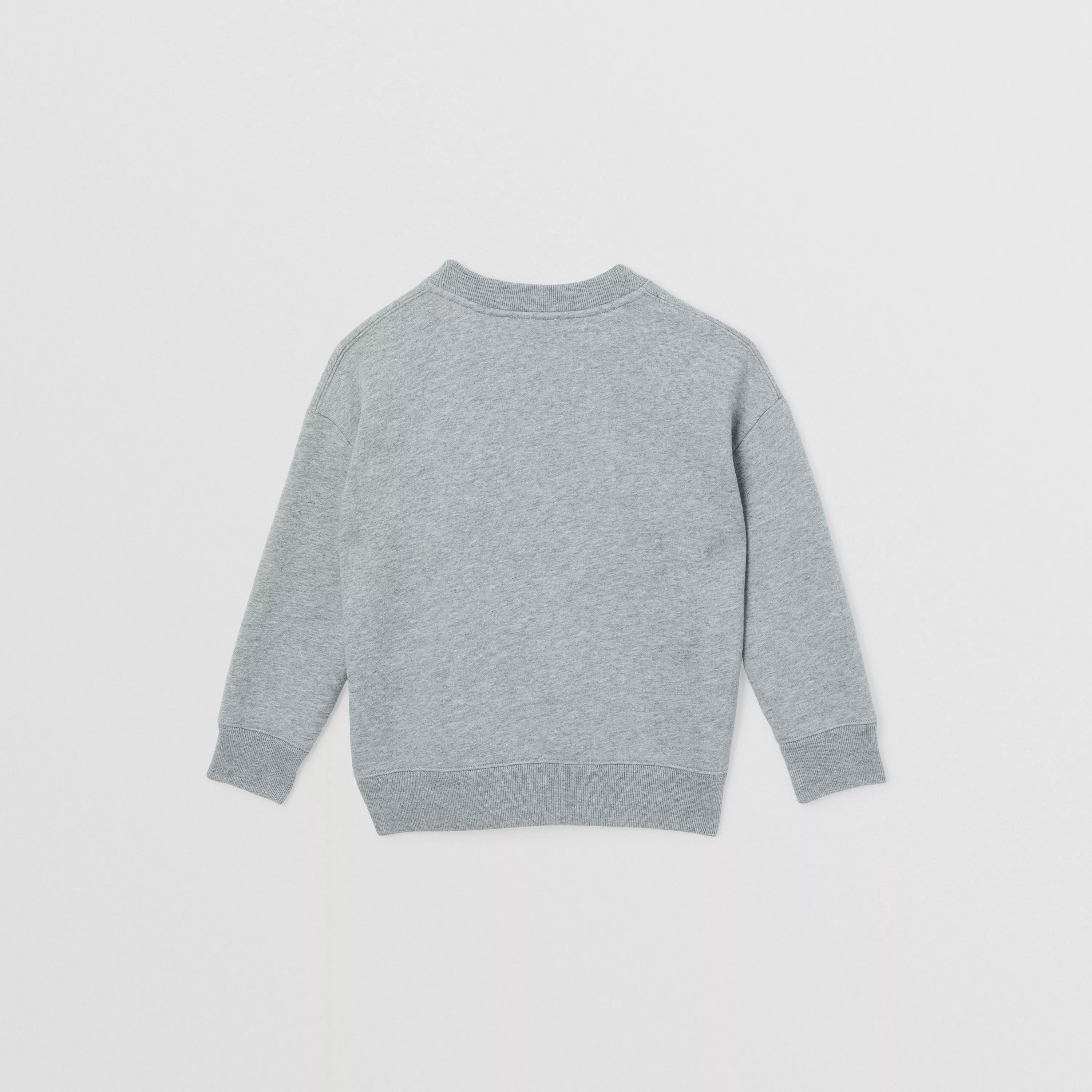 Boys Grey Printed Cotton Sweatshirt