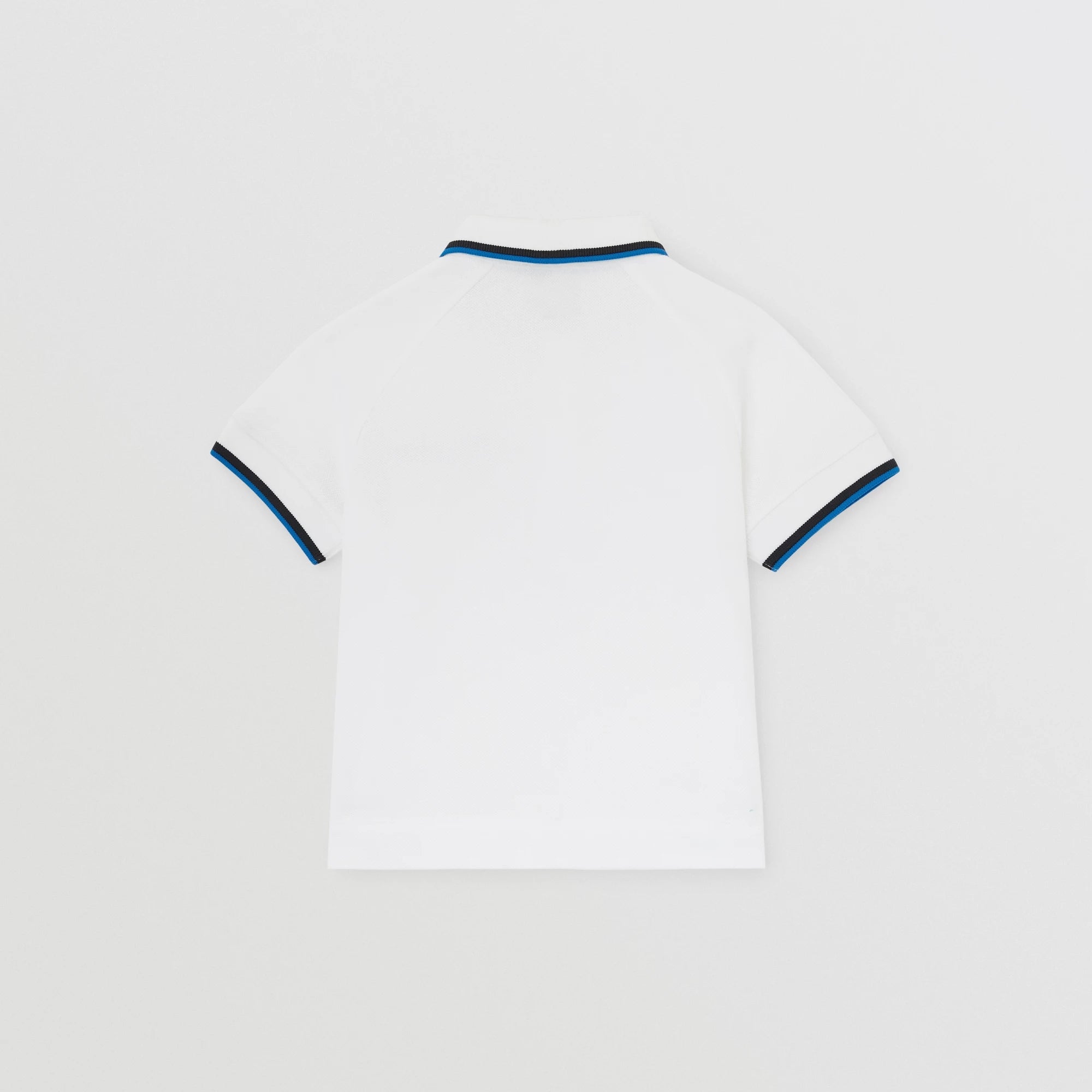 Baby Boys White Logo Cotton Polo Shirt