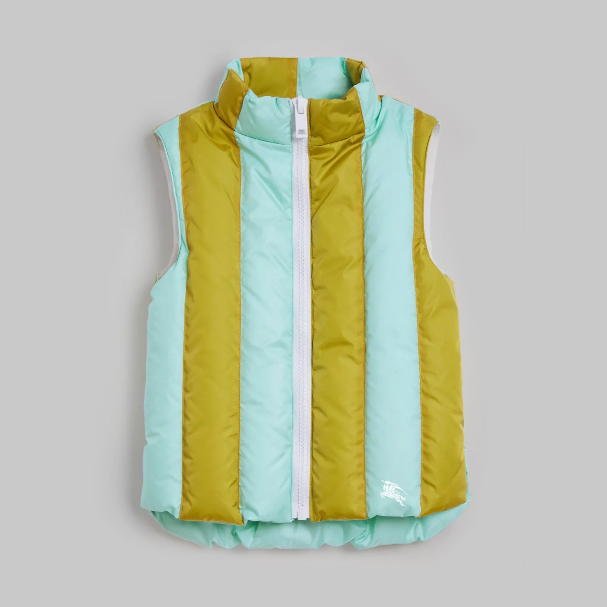 Girls Ocher Striped Gilet
