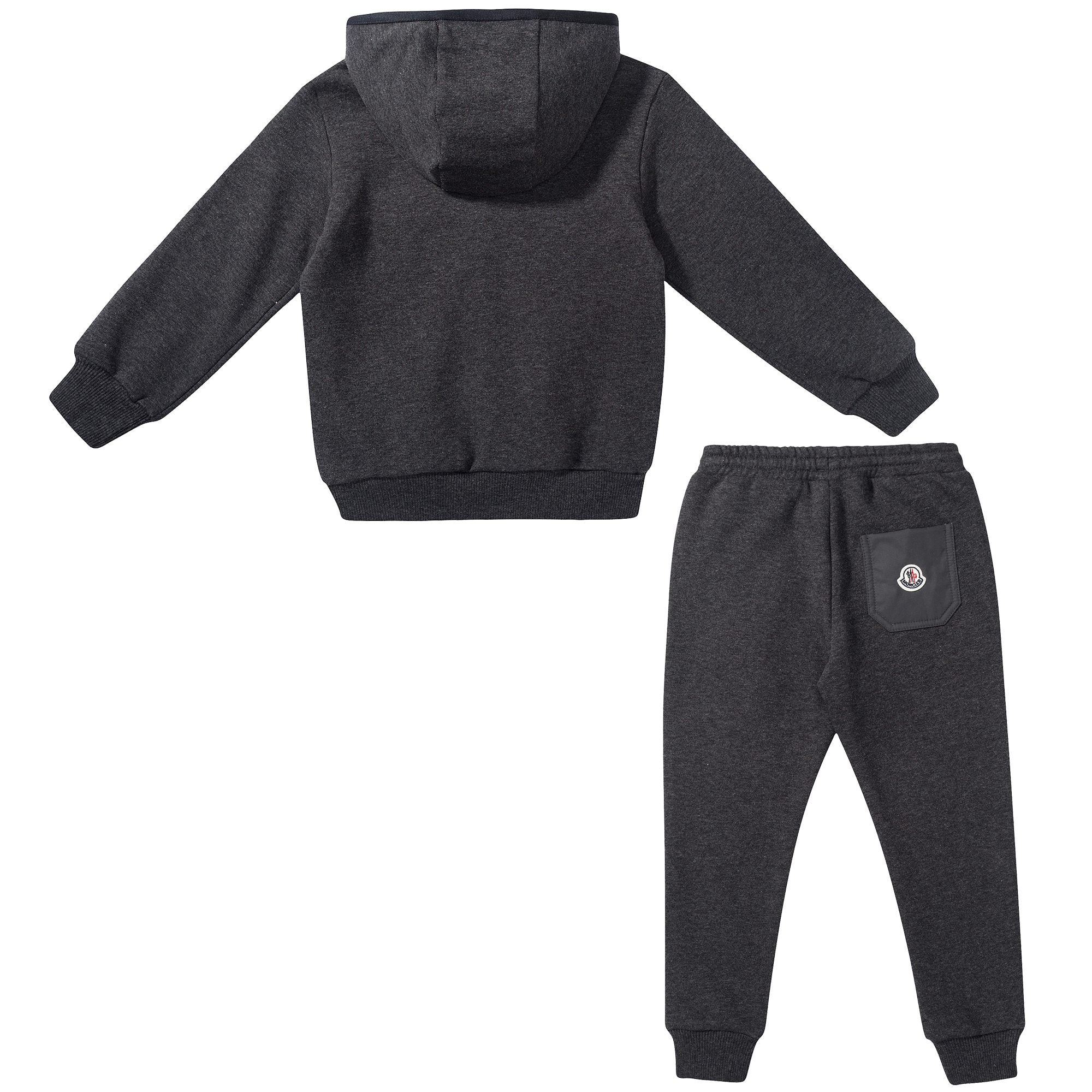 Boys Dark Grey Cotton Tracksuit