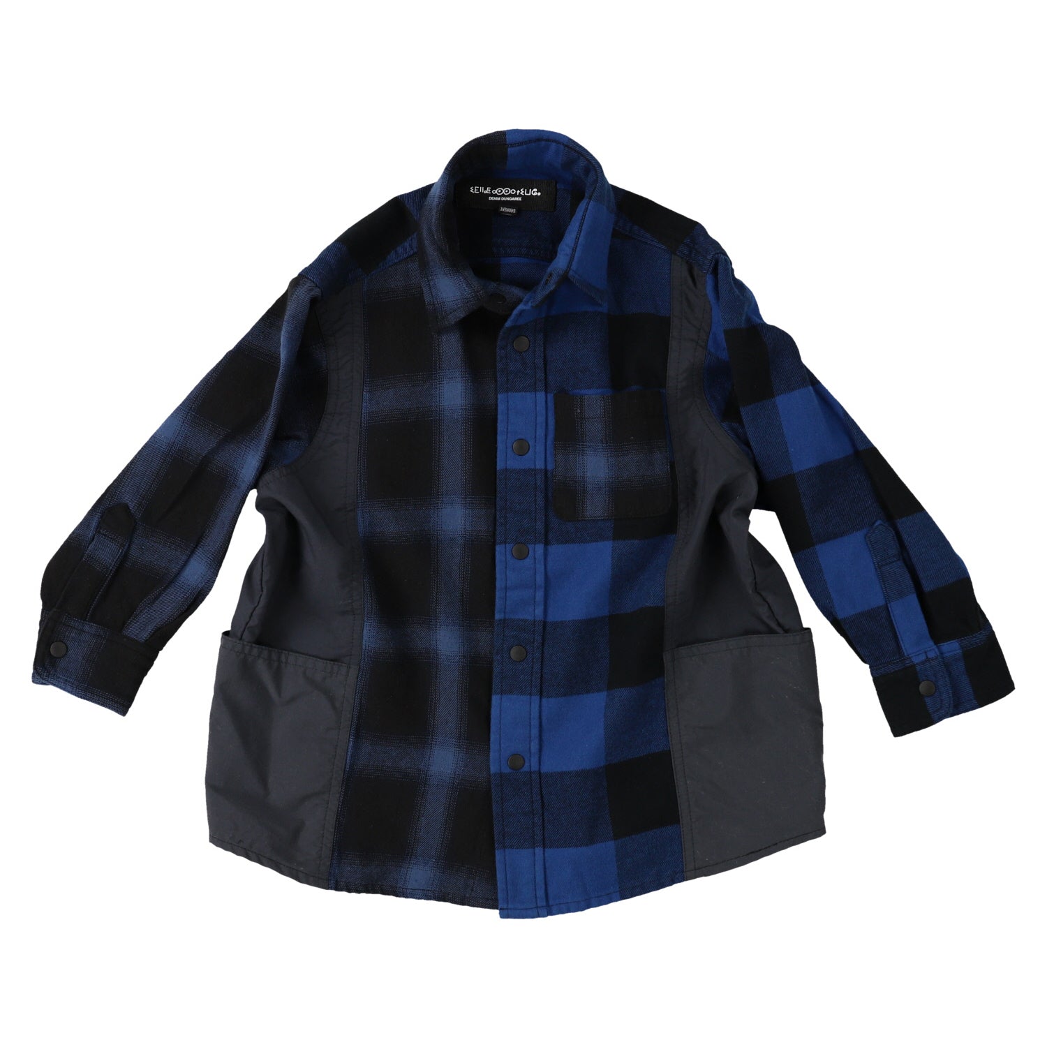 Boys & Girls Blue Check Cotton Shirt