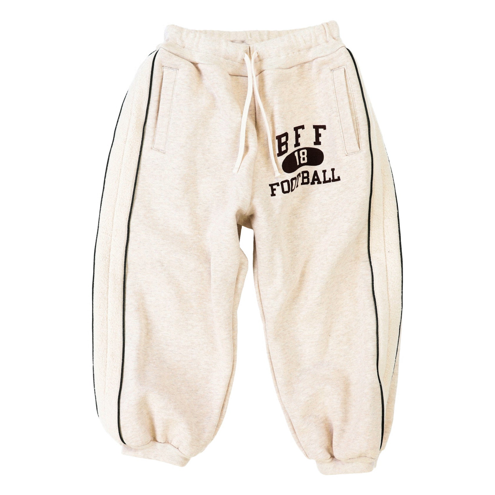 Boys & Girls White Cotton Trousers