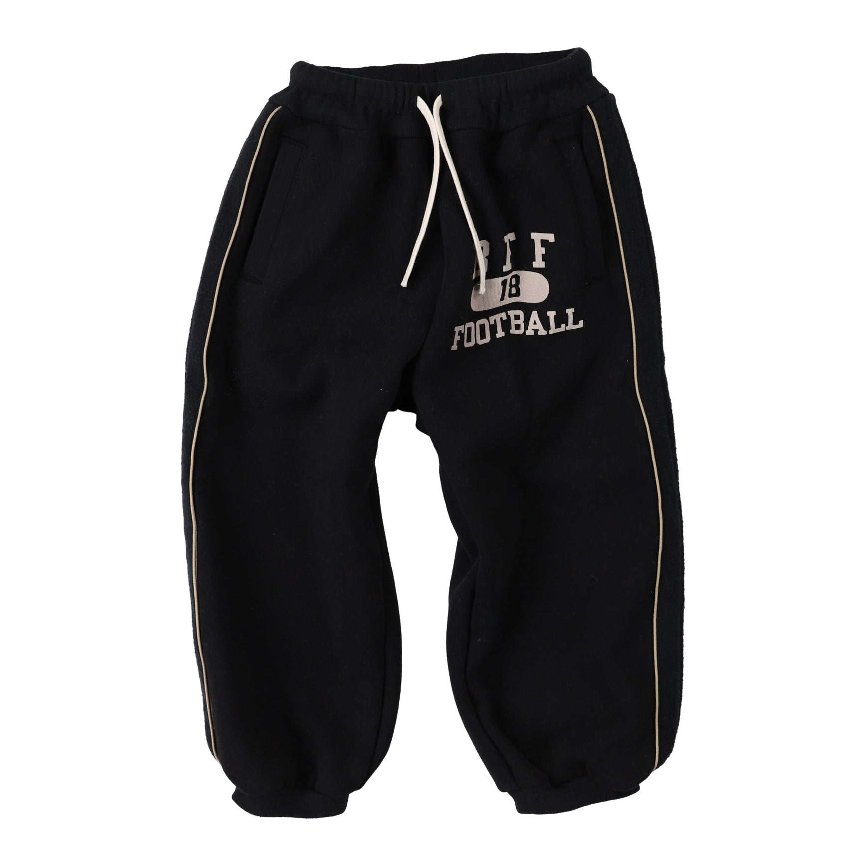 Boys & Girls Black Cotton Trousers