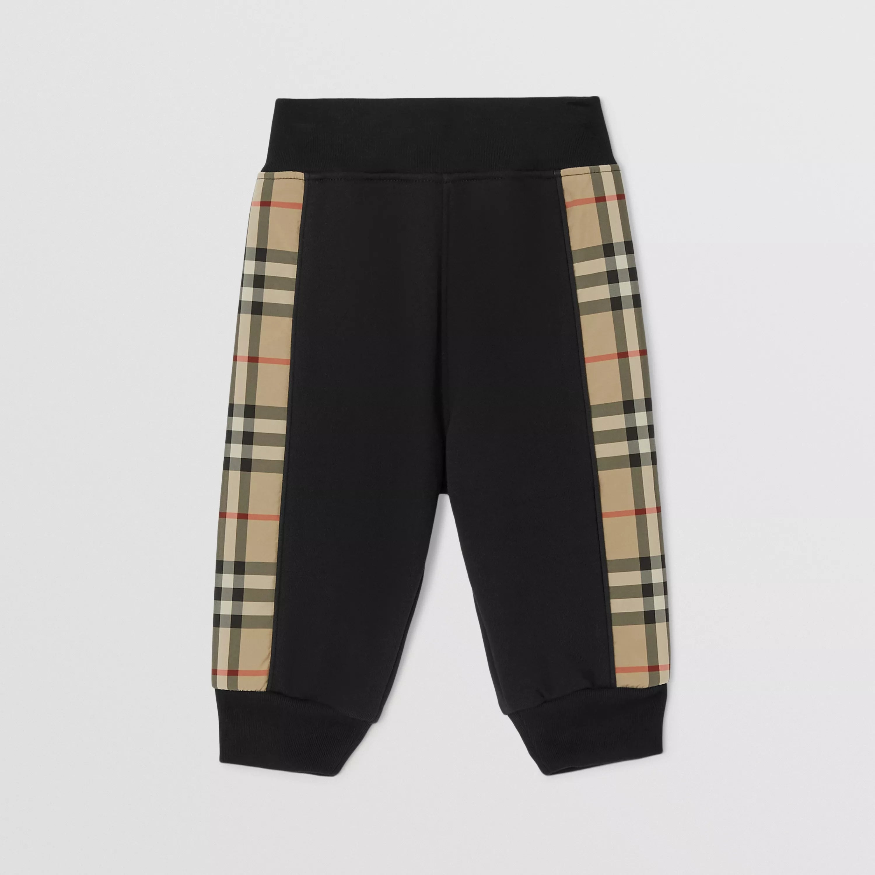 Baby Boys & Girls Black Cotton Trousers