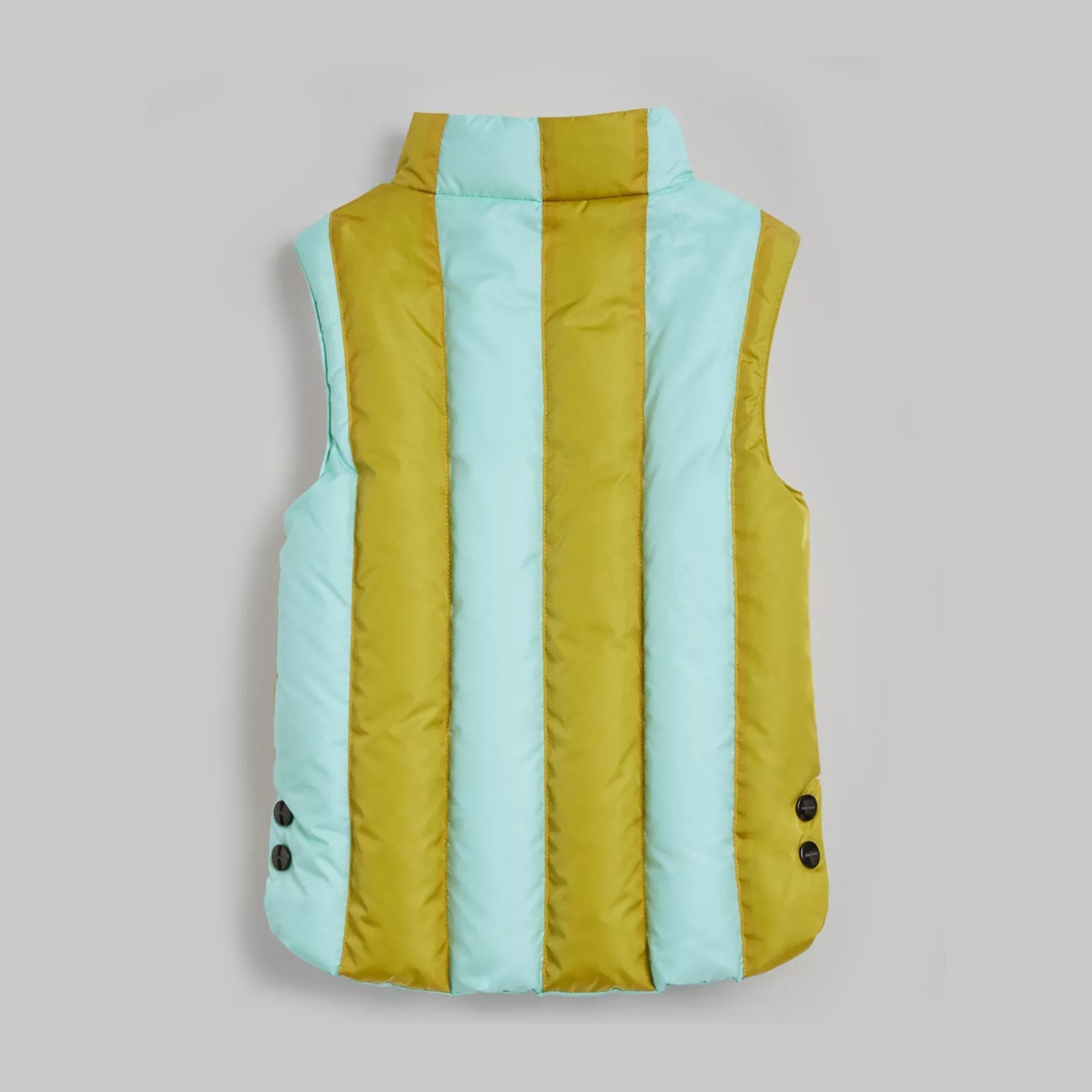 Girls Ocher Striped Gilet