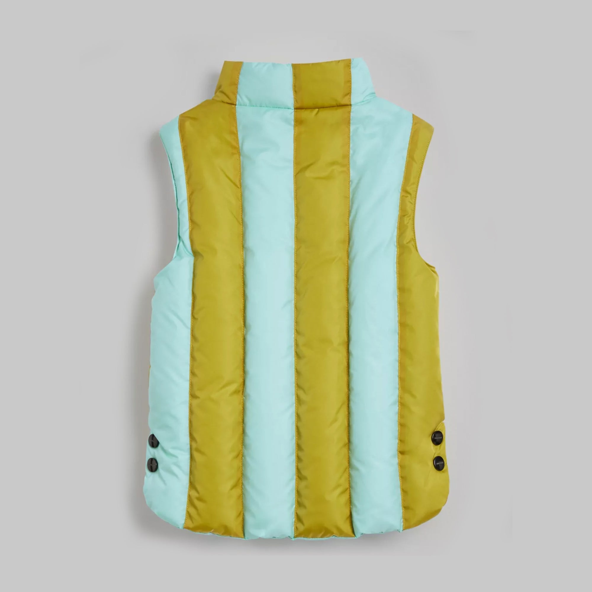 Girls Ocher Striped Gilet
