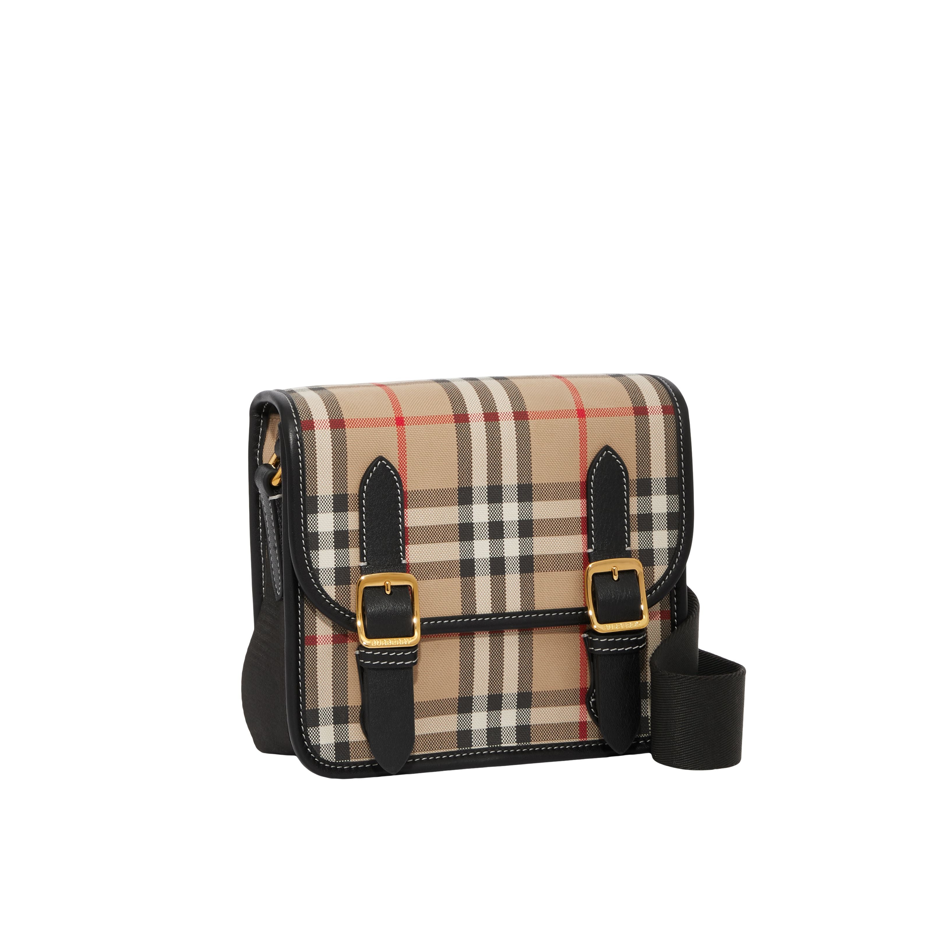 Girls Beige Check Shoulder Bag